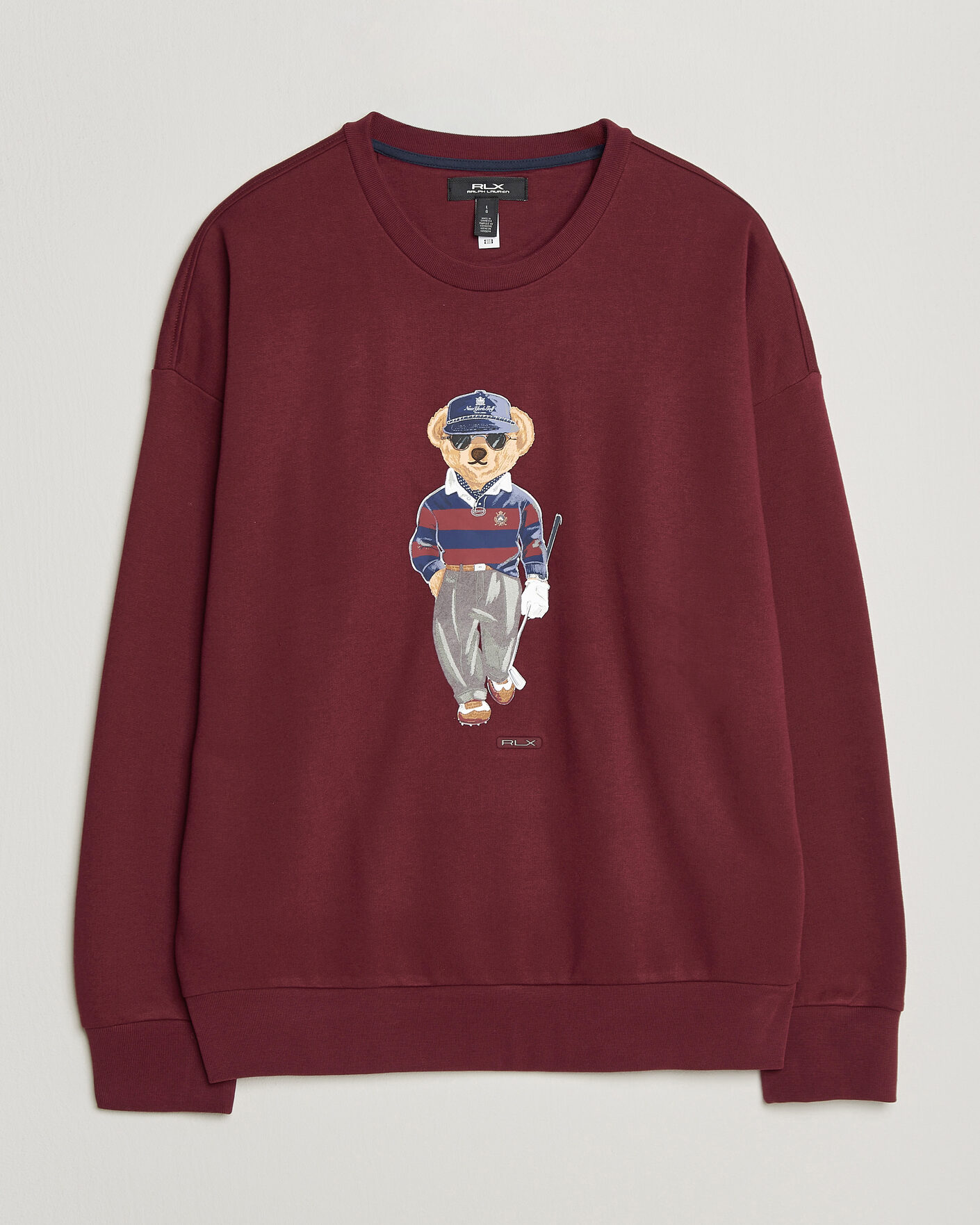 Uomini | Maglieria | RLX Ralph Lauren | Polo Ralph Lauren Magic Fleece Bear Sweatshirt Classic Wine