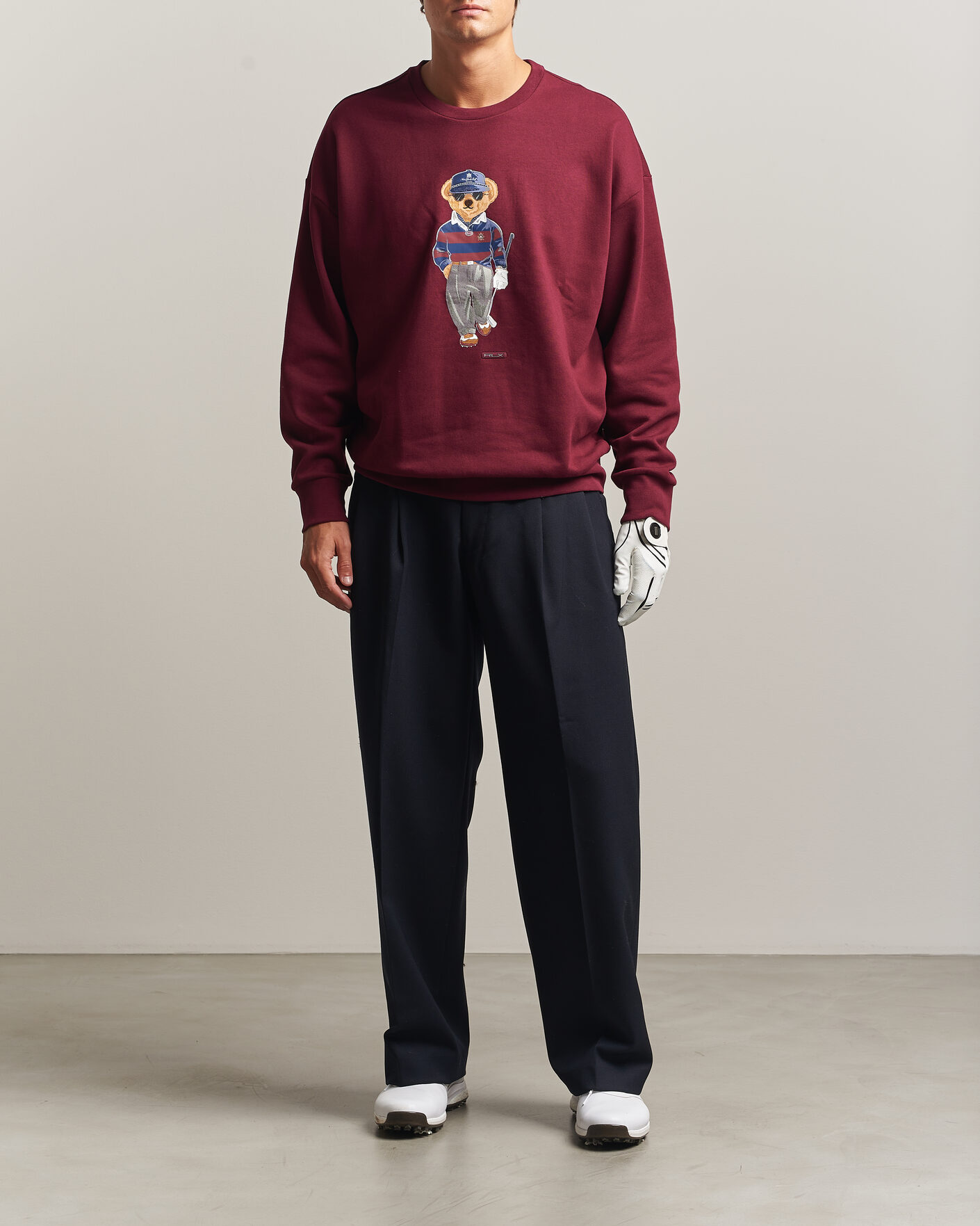 Uomini | Maglieria | RLX Ralph Lauren | Polo Ralph Lauren Magic Fleece Bear Sweatshirt Classic Wine