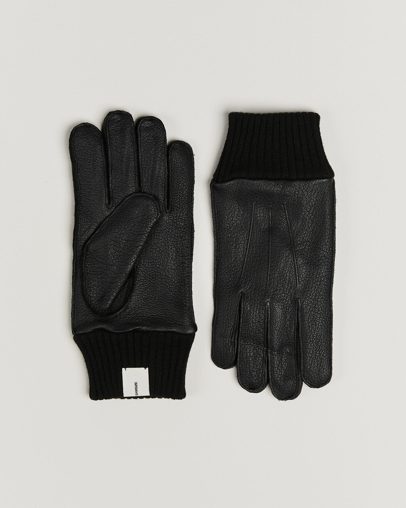 Uomini | Guanti | Samsøe Samsøe | Floki Leather Gloves Black