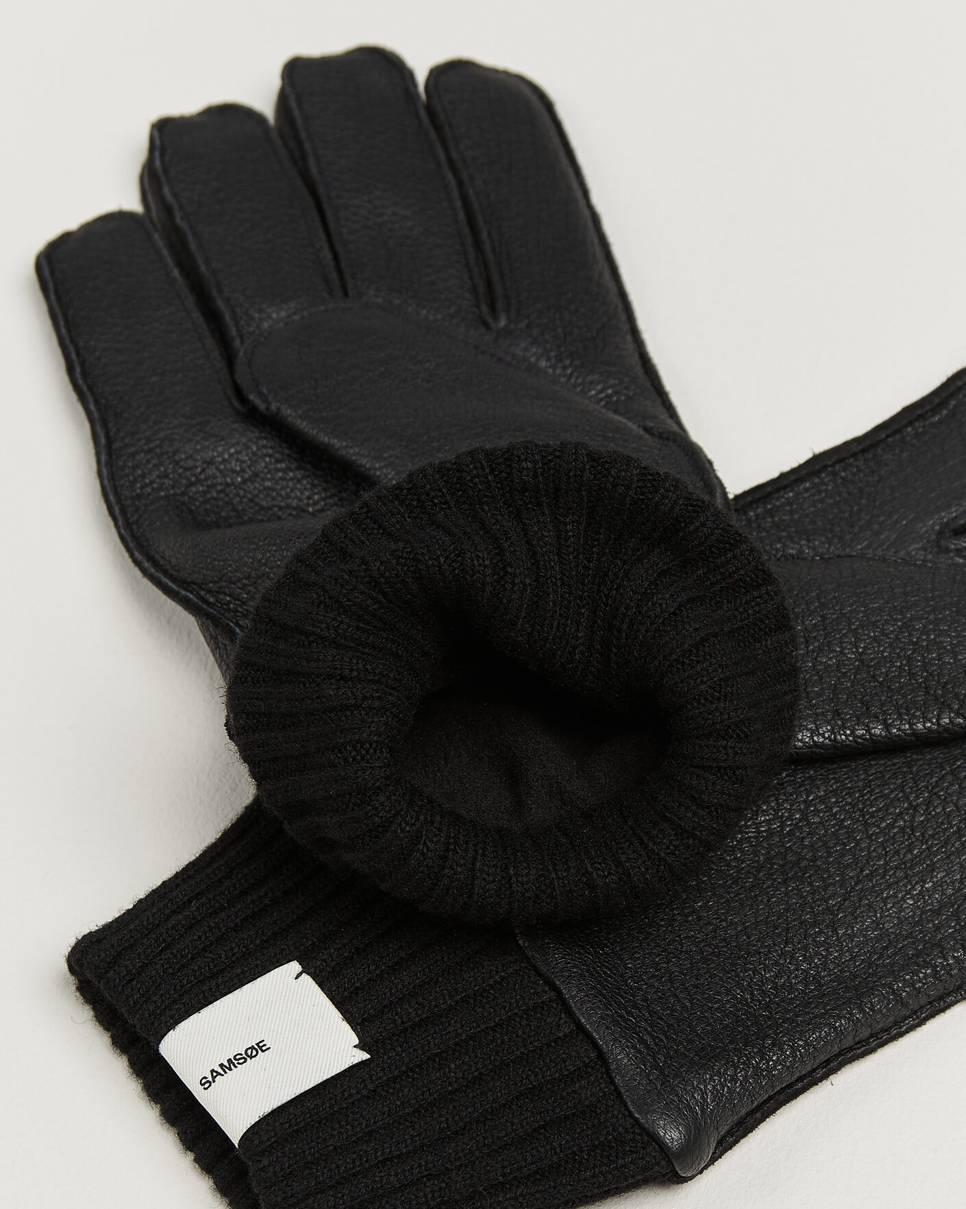 Uomini | Guanti | Samsøe Samsøe | Floki Leather Gloves Black