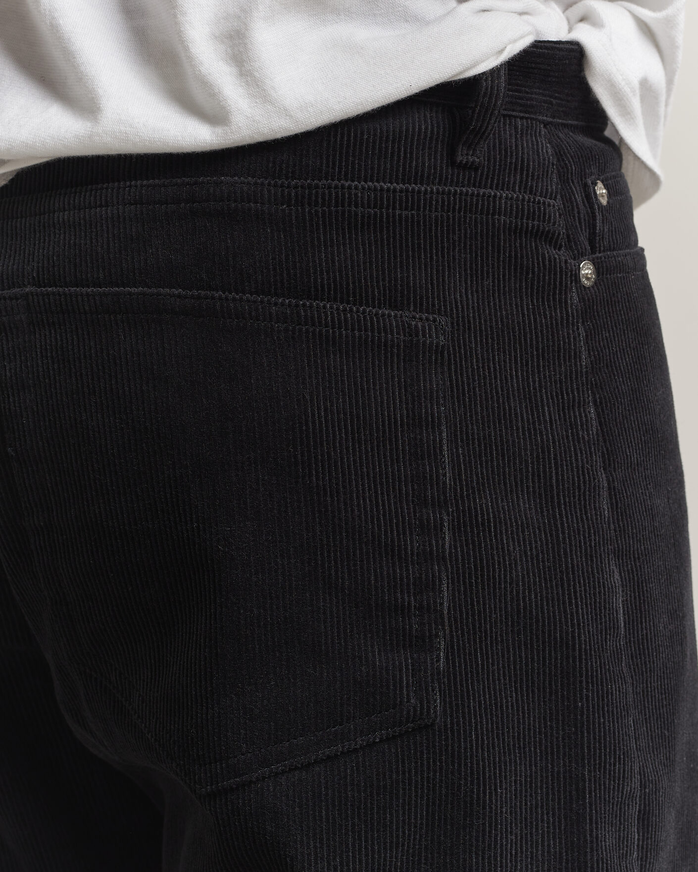 Uomini | Pantaloni | Samsøe Samsøe | Eddie Corduroy Trousers Black