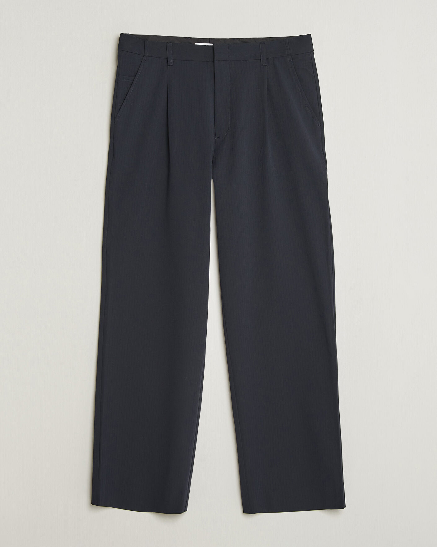 Uomini | Pantaloni | Samsøe Samsøe | Valentin Pleated Trousers Salute Navy