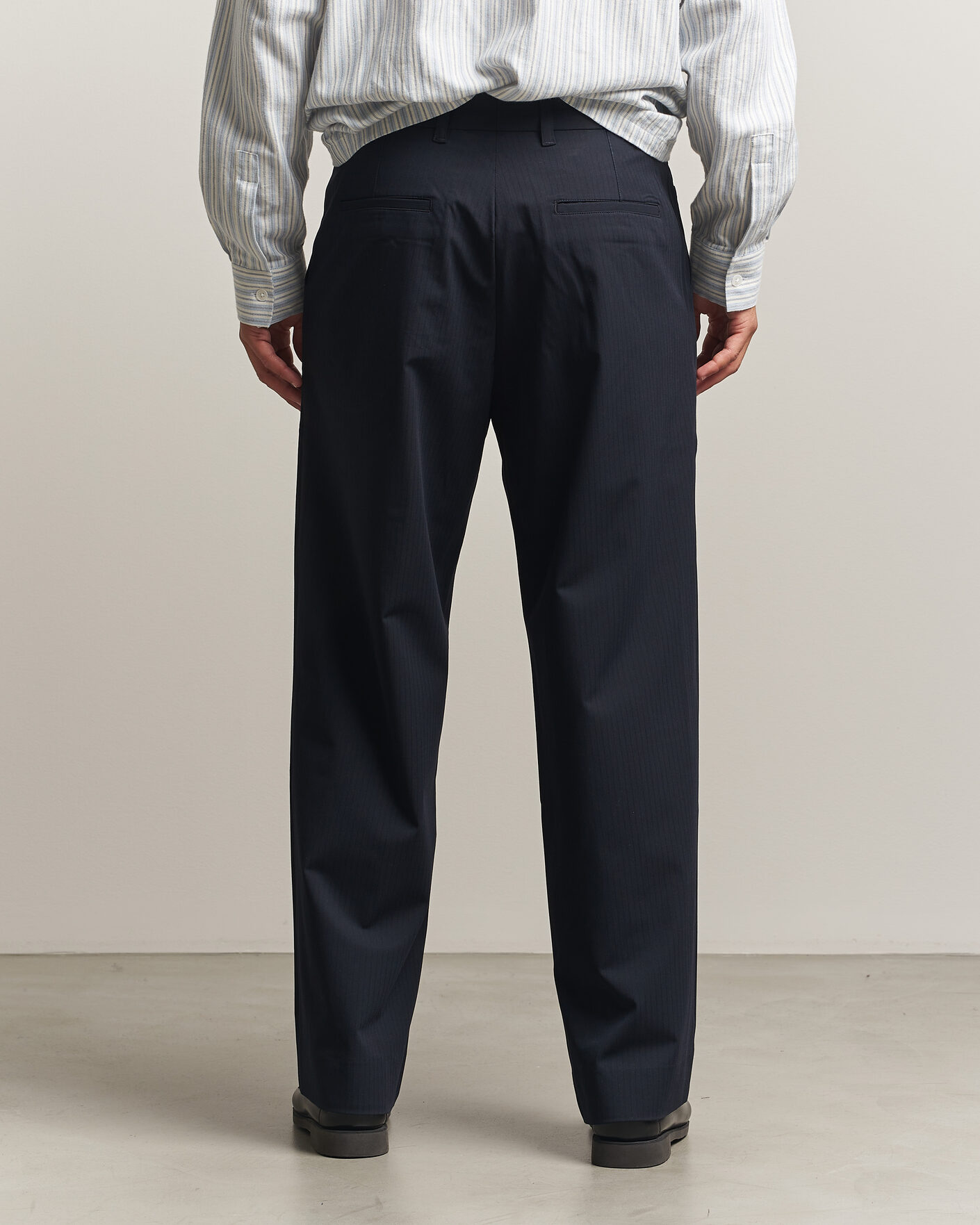 Uomini | Pantaloni | Samsøe Samsøe | Valentin Pleated Trousers Salute Navy