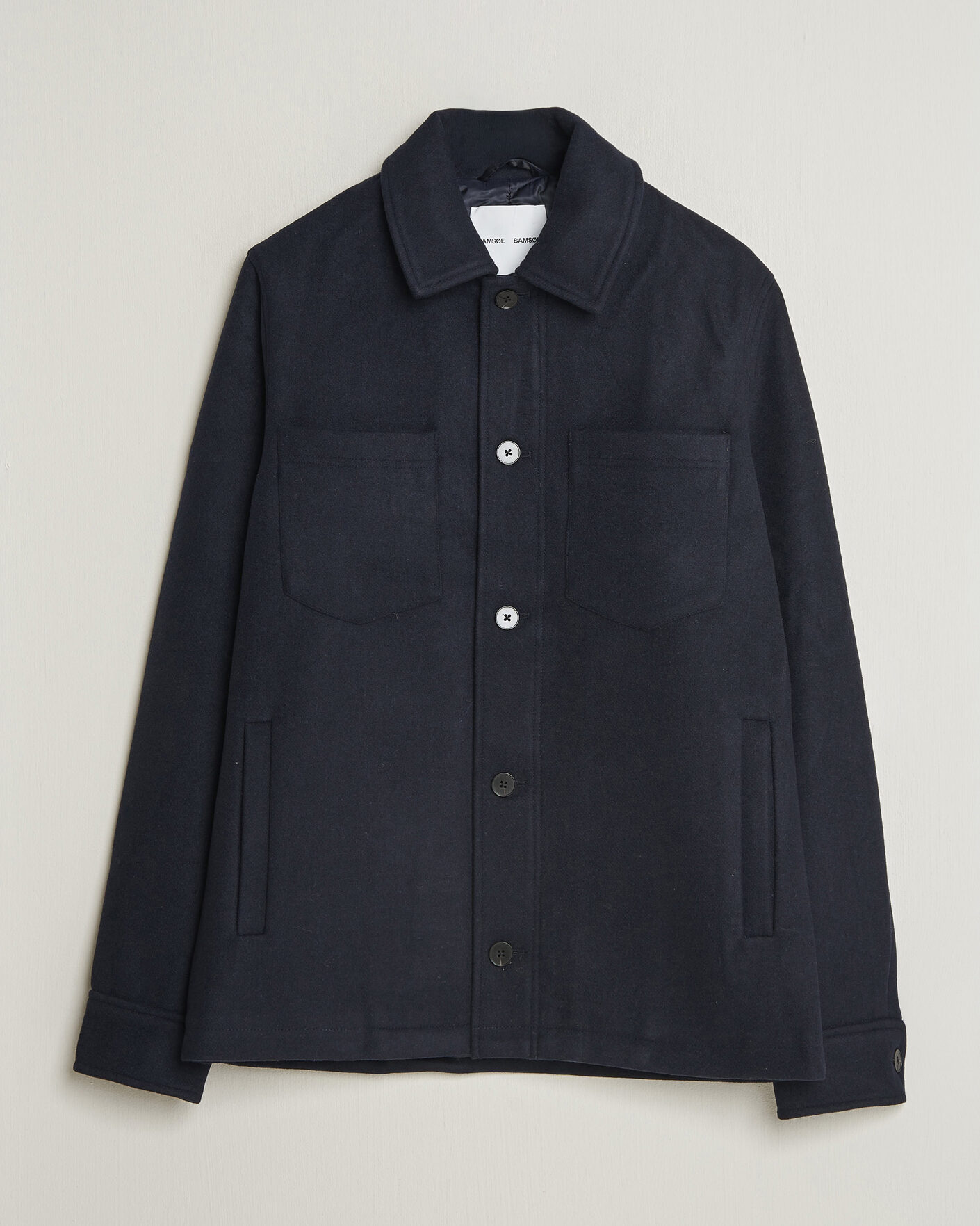 Uomini | Giacche | Samsøe Samsøe | Pally Padded Shirt Jacket Salute Navy