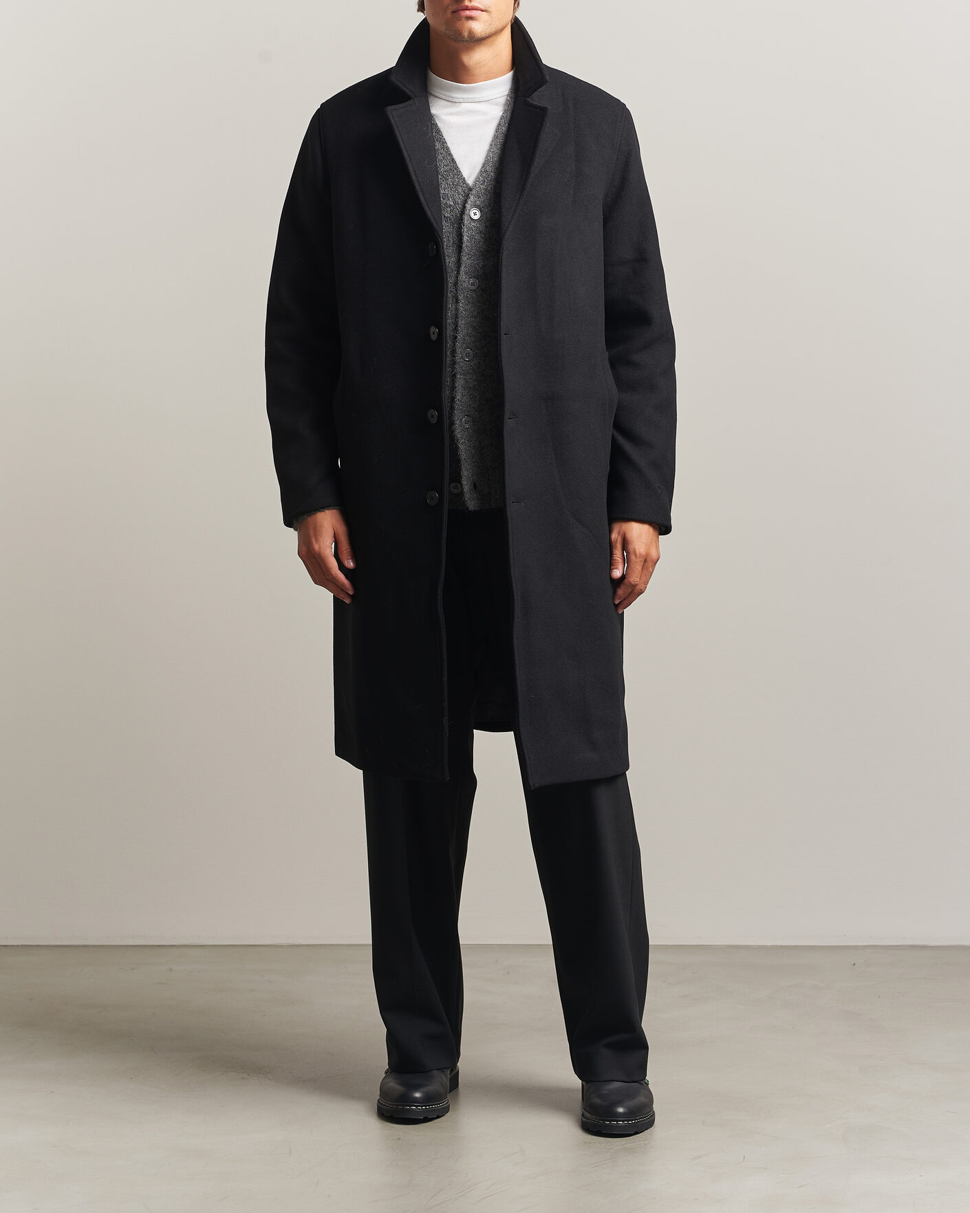 Uomini | Giacche | Samsøe Samsøe | Falco Wool Coat Black