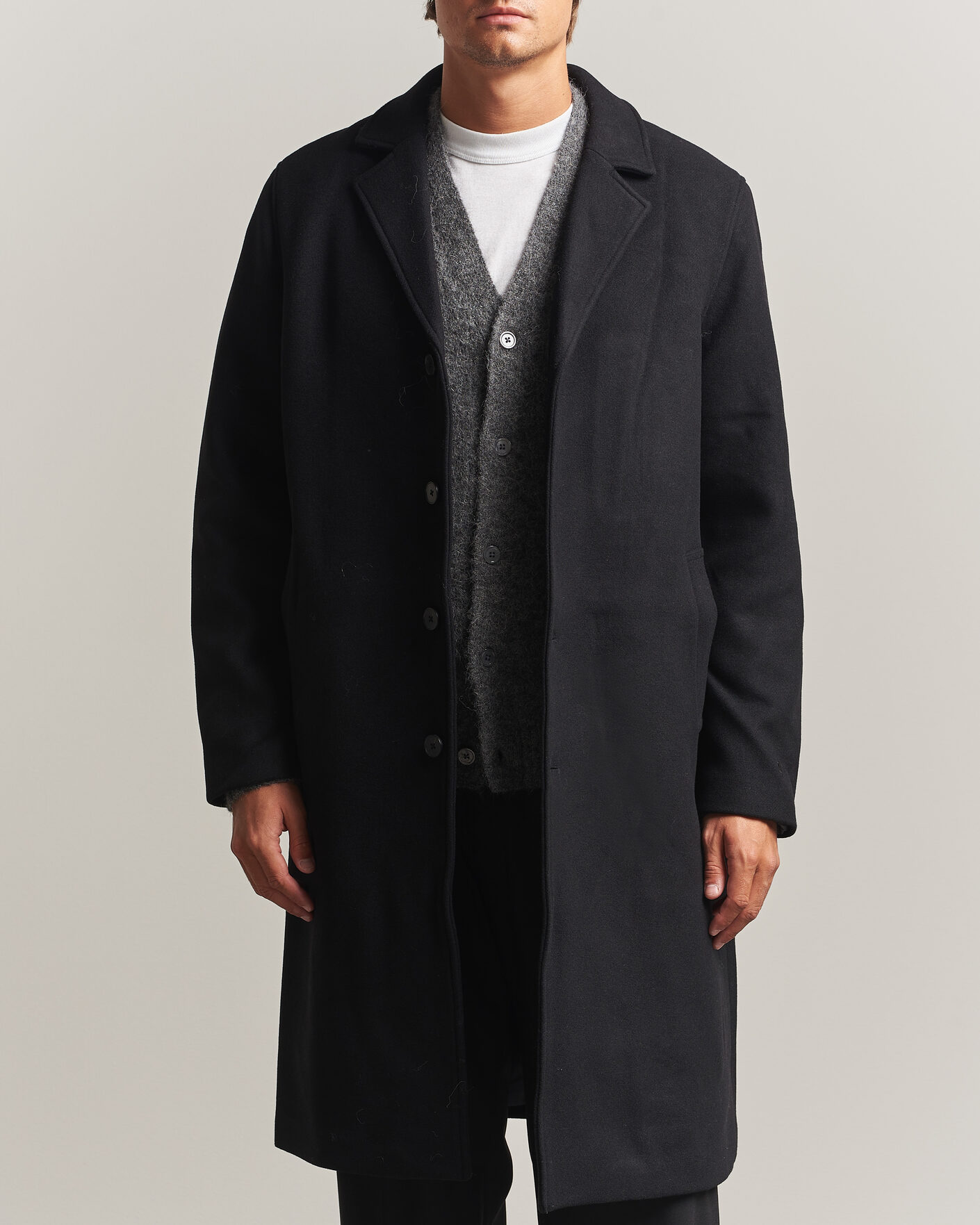 Uomini | Giacche | Samsøe Samsøe | Falco Wool Coat Black