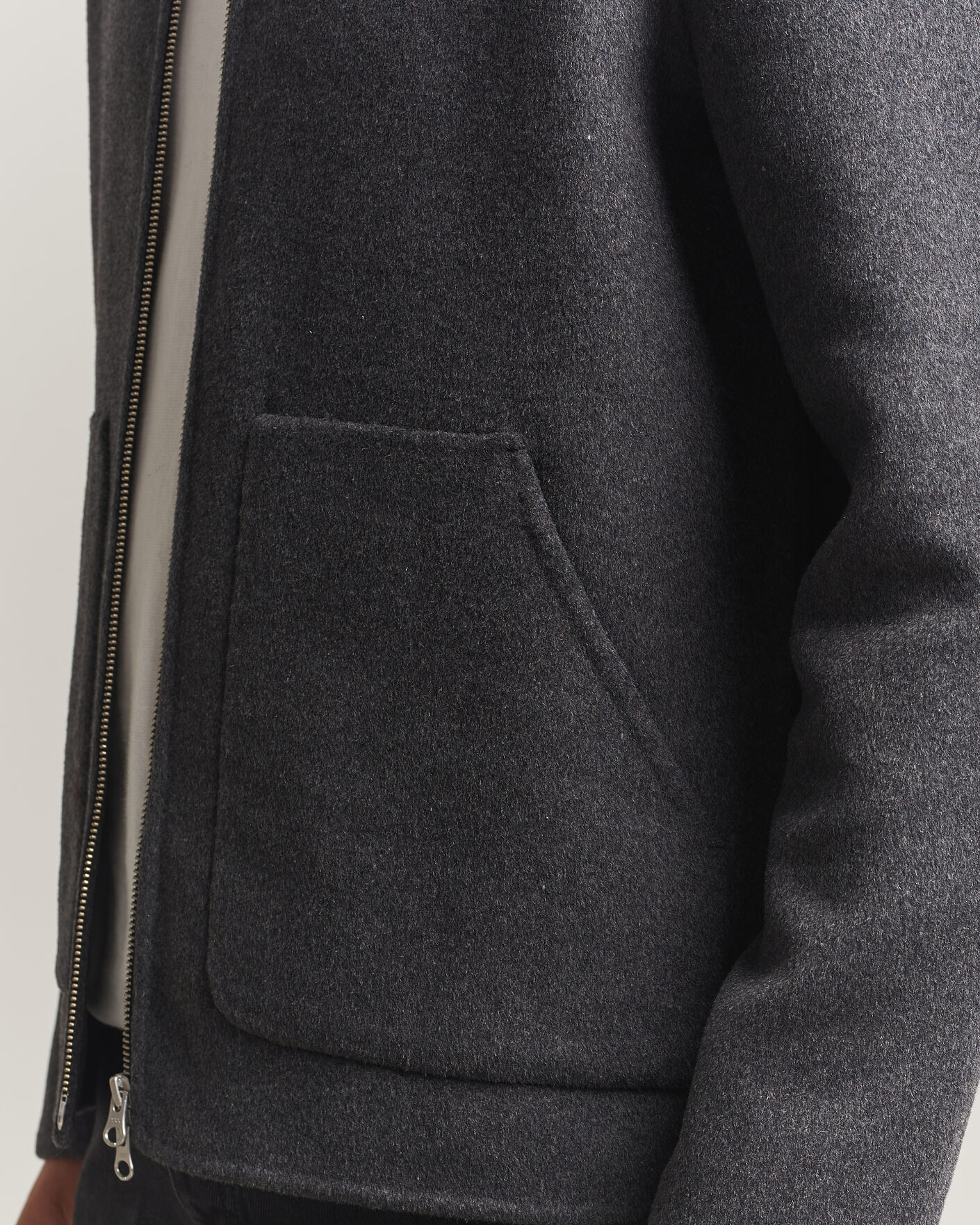 Uomini | Giacche | Samsøe Samsøe | Paulo Wool Shirt Jacket Dark Grey Melange