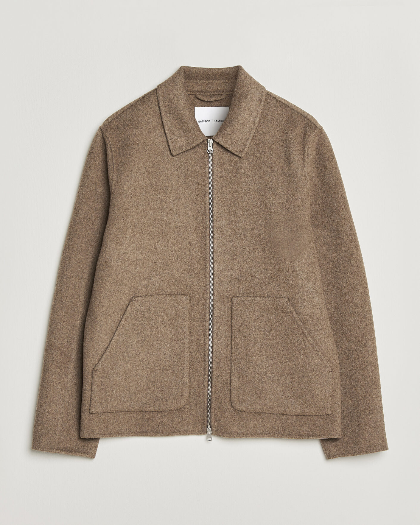 Uomini | Giacche | Samsøe Samsøe | Paulo Wool Shirt Jacket Lead Gray Melange