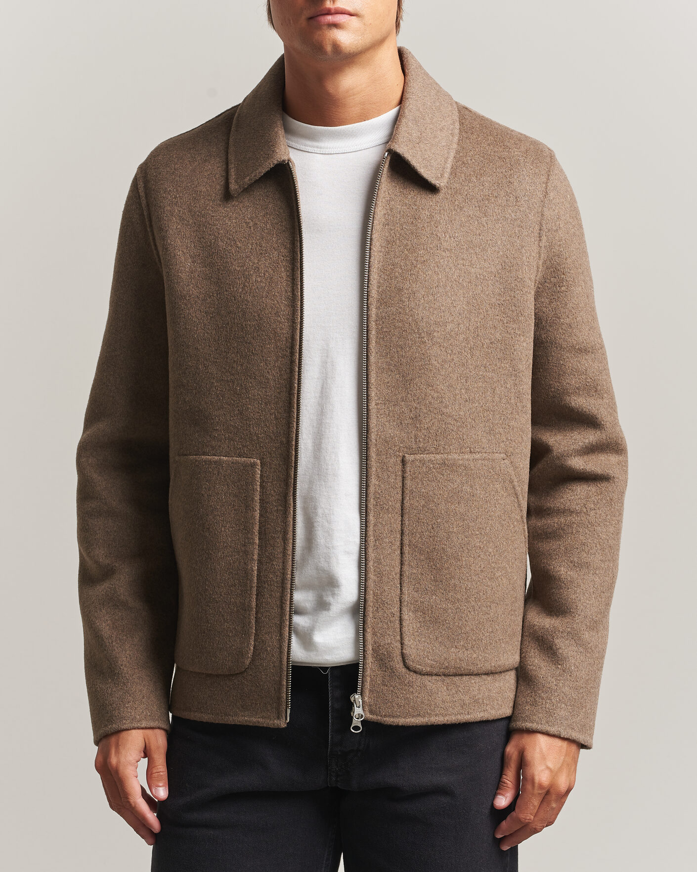 Uomini | Giacche | Samsøe Samsøe | Paulo Wool Shirt Jacket Lead Gray Melange