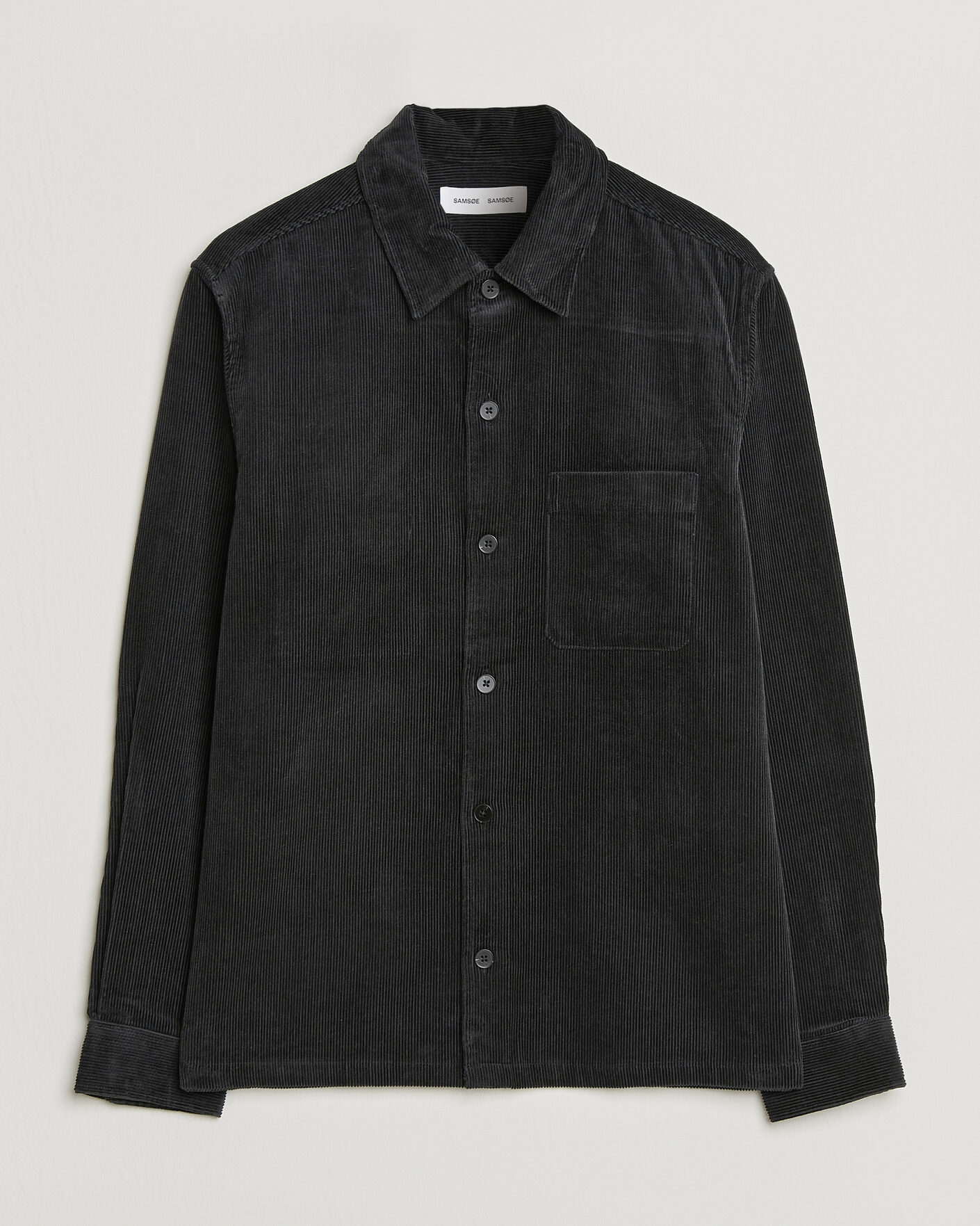 Uomini | Camicie | Samsøe Samsøe | Damon Corduroy Overshirt Black