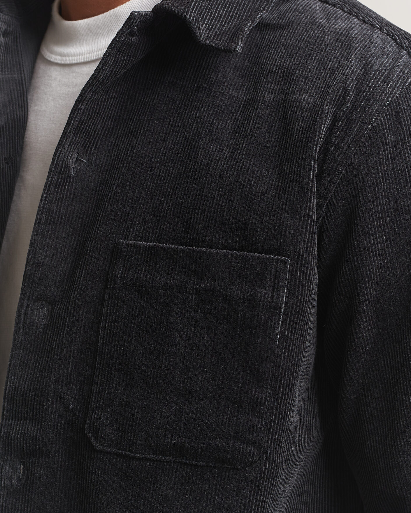 Uomini | Camicie | Samsøe Samsøe | Damon Corduroy Overshirt Black