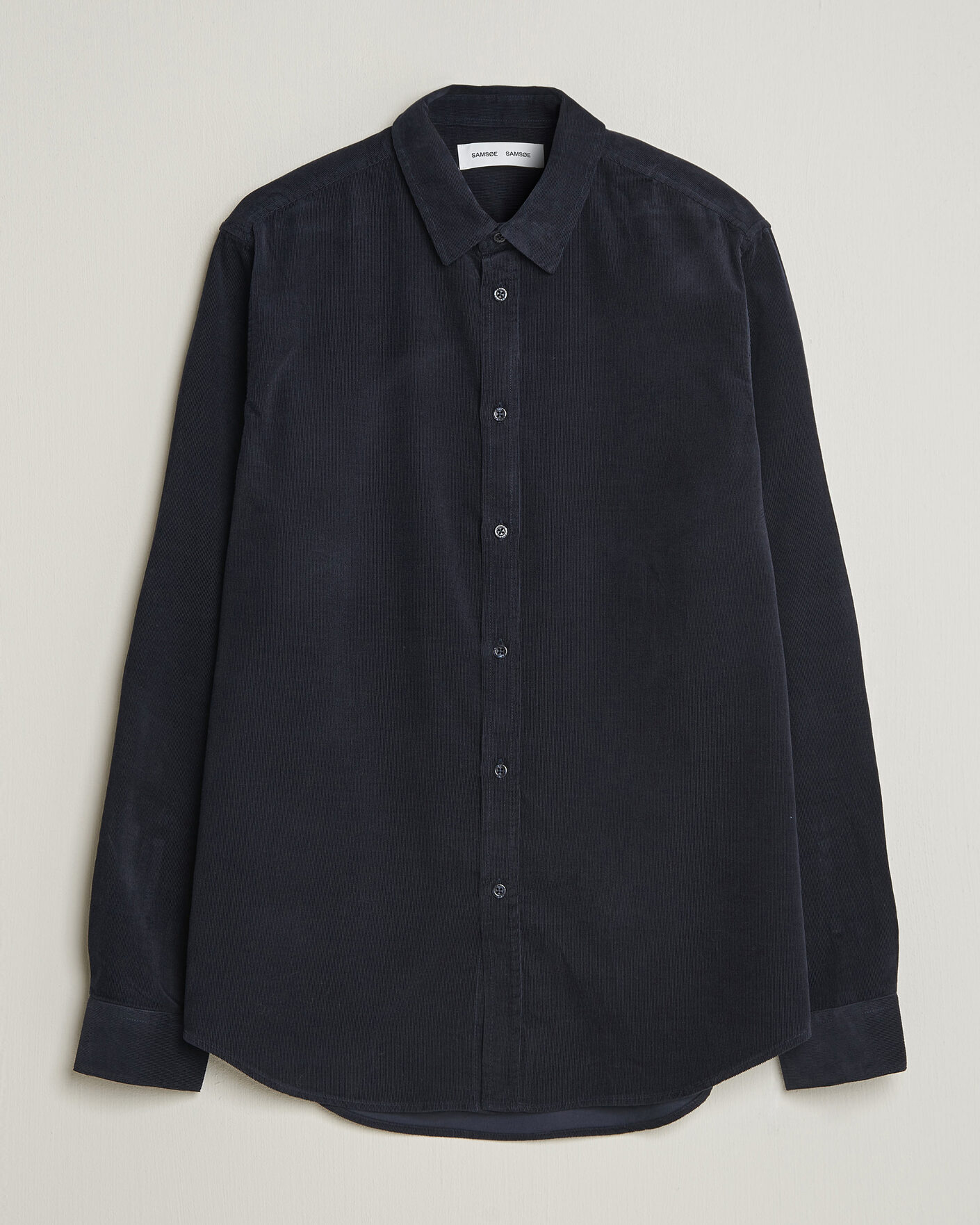 Uomini | Camicie | Samsøe Samsøe | Liam Baby Cord Shirt Salute Navy