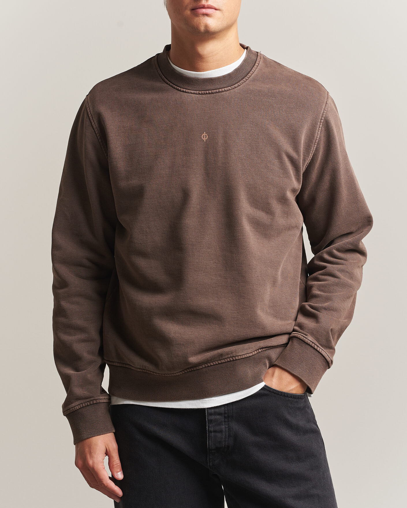 Uomini | Maglieria | Samsøe Samsøe | Ollie Washed Crew Neck Sweatshirt Delicioso
