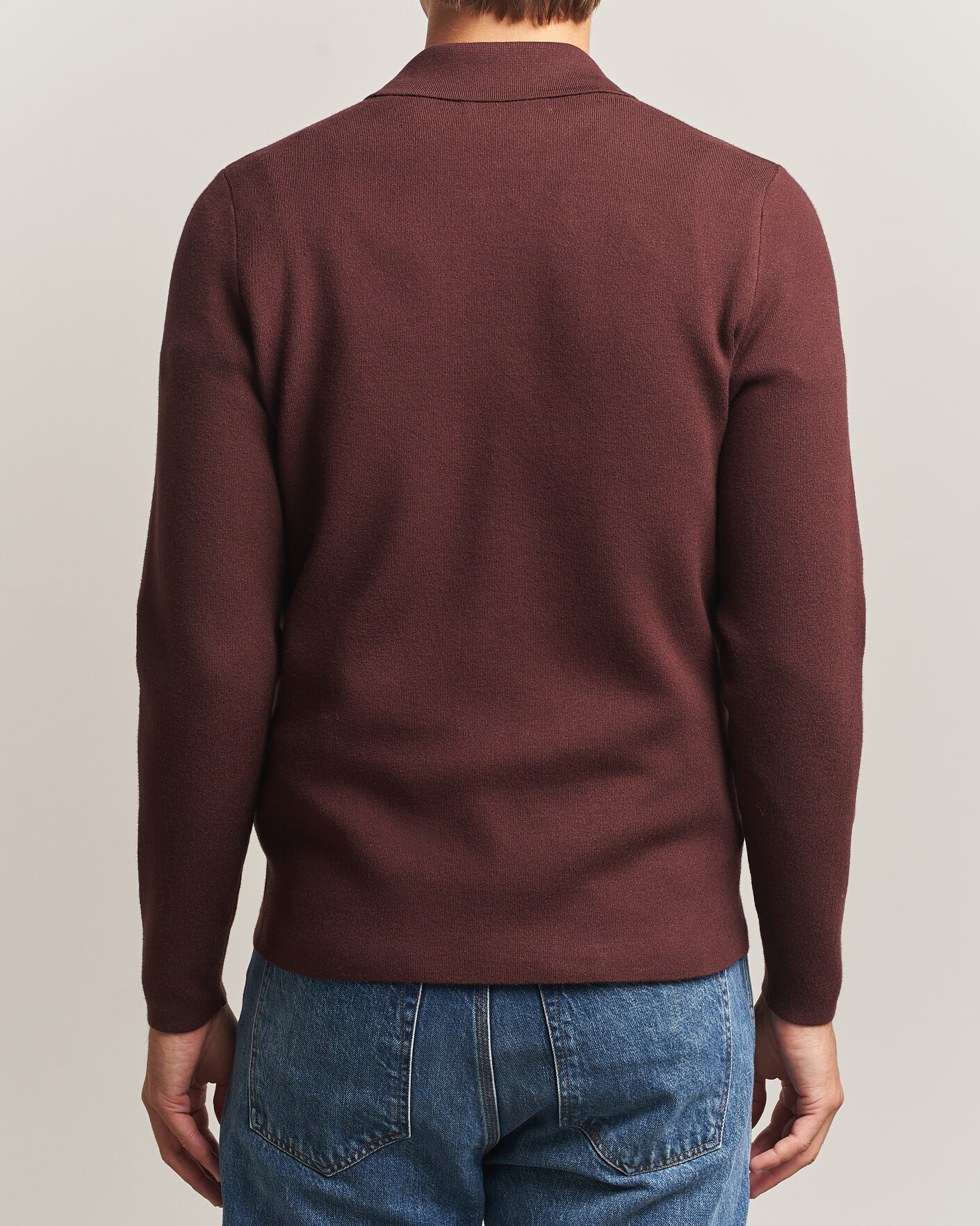 Uomini | Maglieria | Samsøe Samsøe | Guna Half Zip Bitter Chocolate