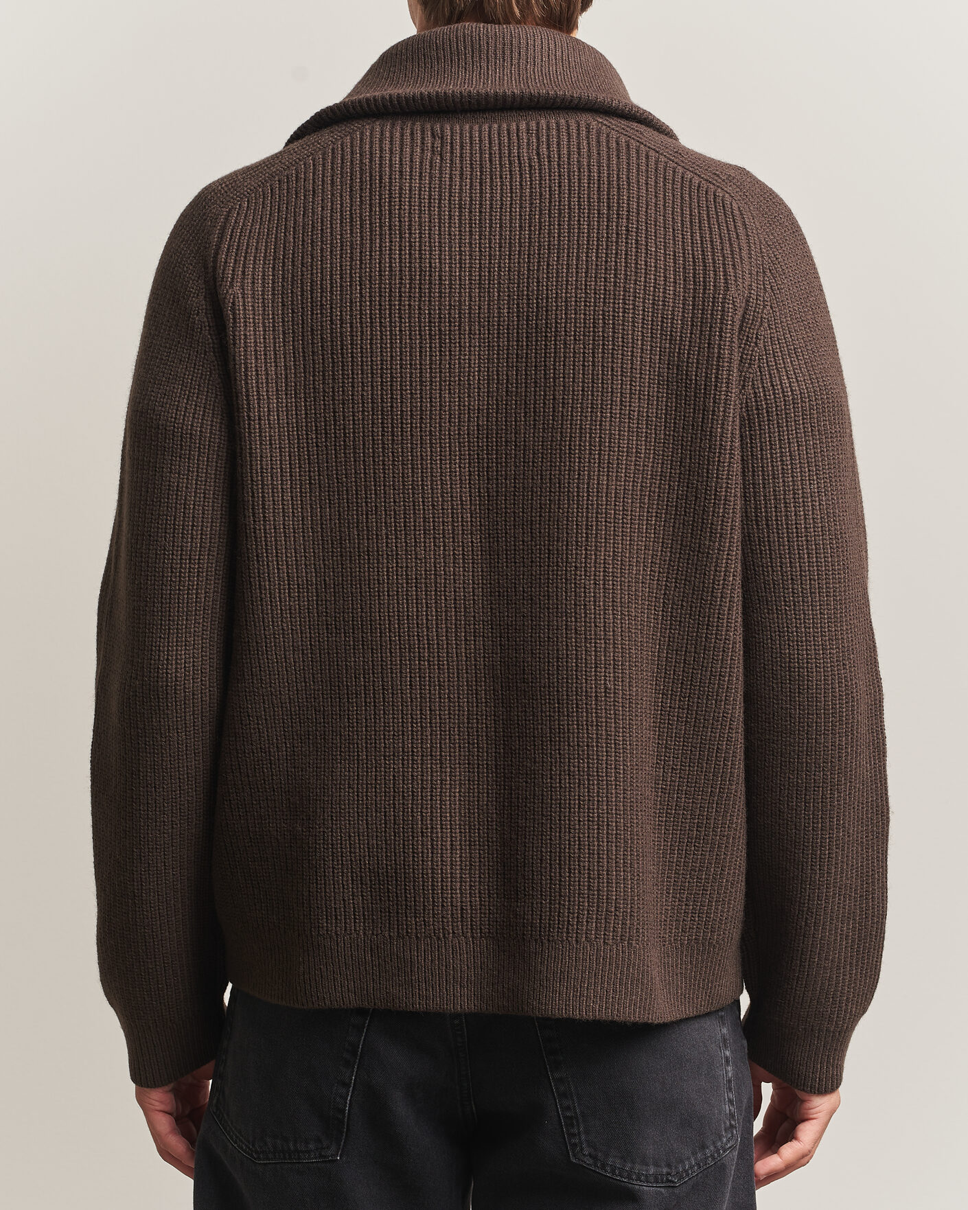Uomini | Maglieria | Samsøe Samsøe | Rick Wool Heavy Knitted Half Zip Delicioso