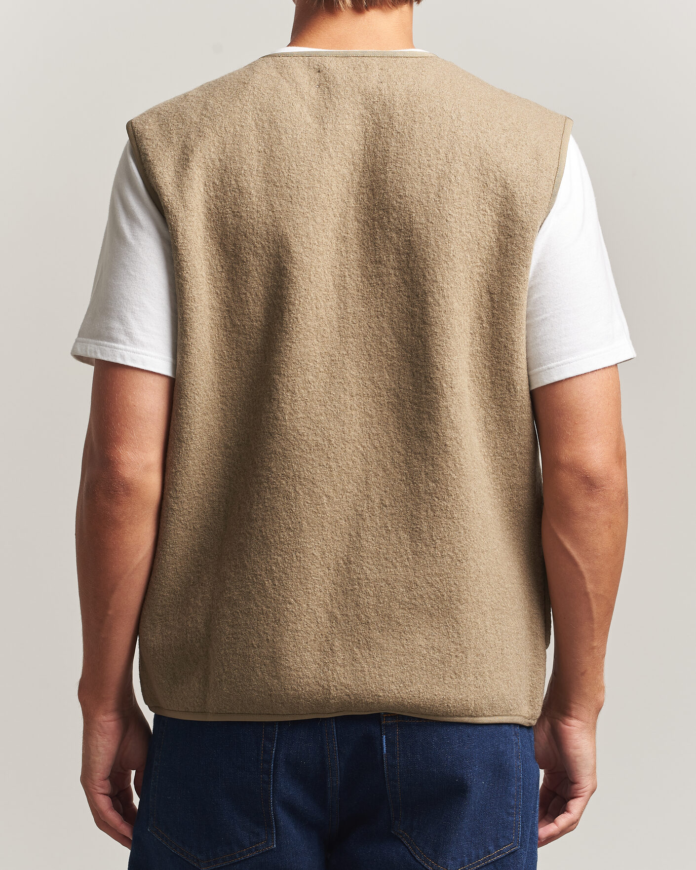 Uomini | Maglieria | Samsøe Samsøe | Hannes Boiled Wool Vest Lead Gray