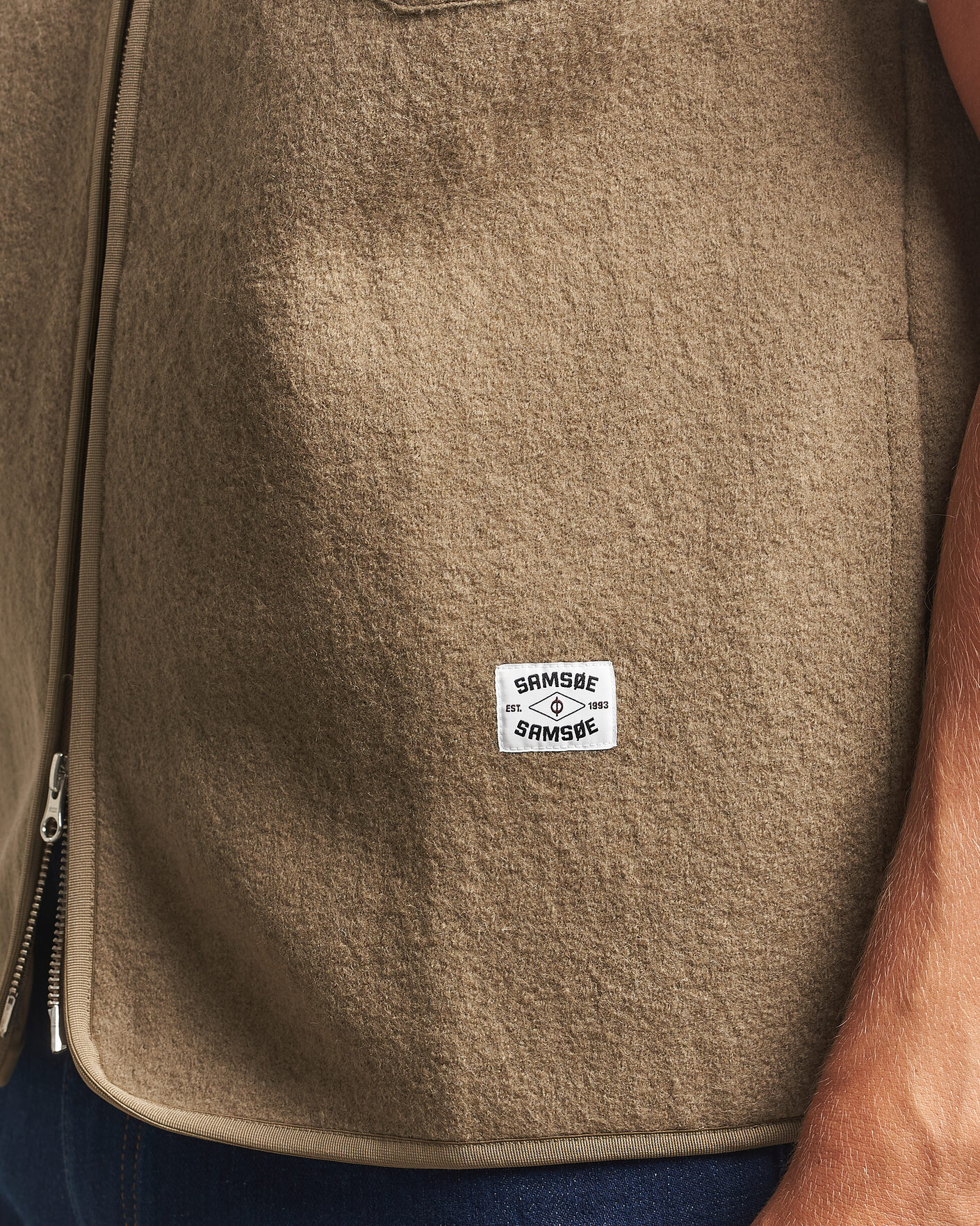 Uomini | Maglieria | Samsøe Samsøe | Hannes Boiled Wool Vest Lead Gray