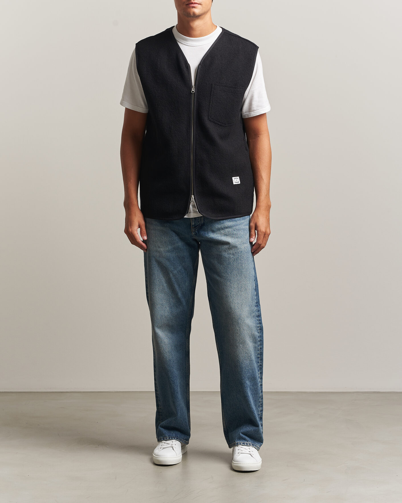 Uomini | Maglieria | Samsøe Samsøe | Hannes Boiled Wool Vest Black