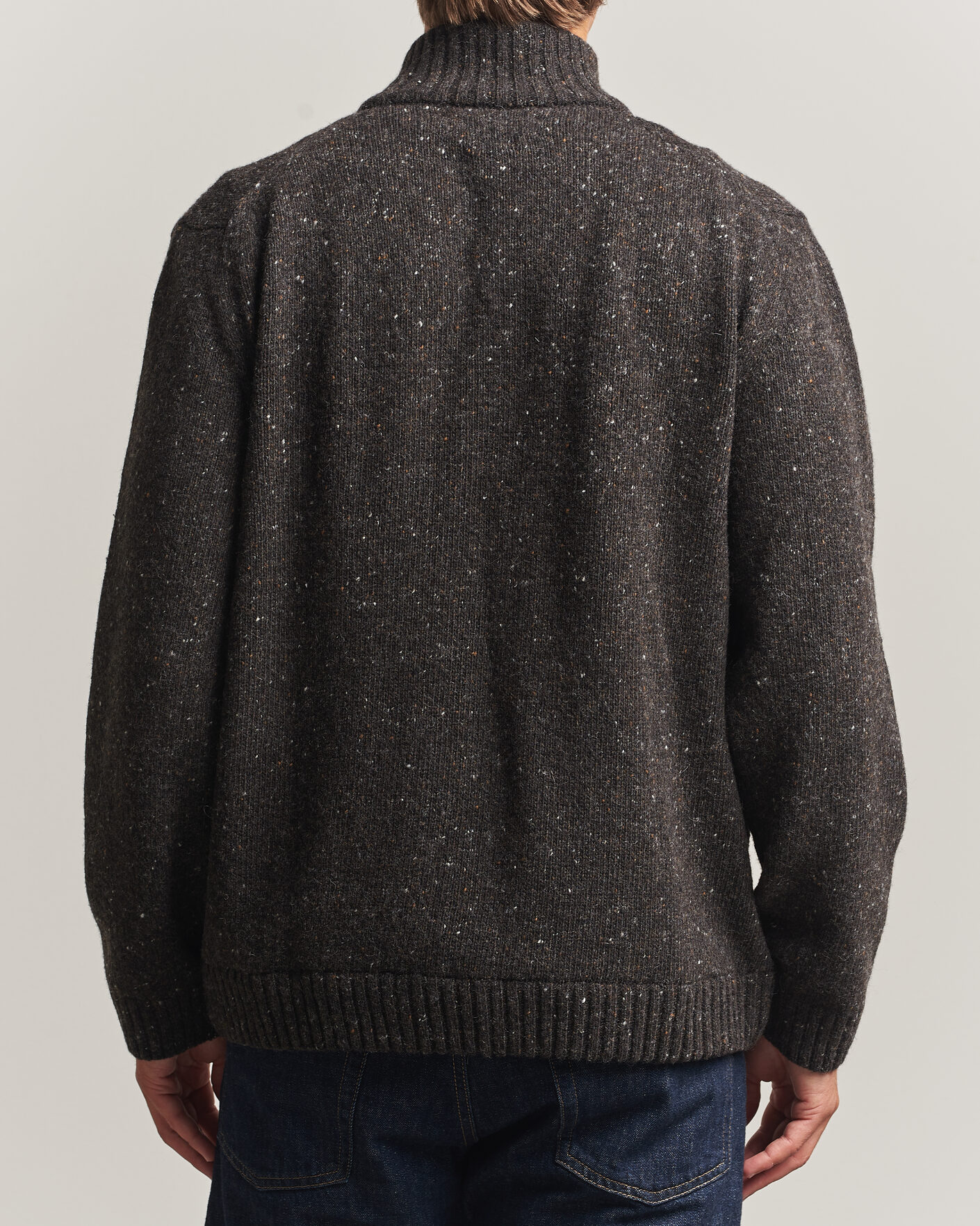 Uomini | Maglieria | Samsøe Samsøe | Nate Donegal Wool Knitted Full Zip Delicioso