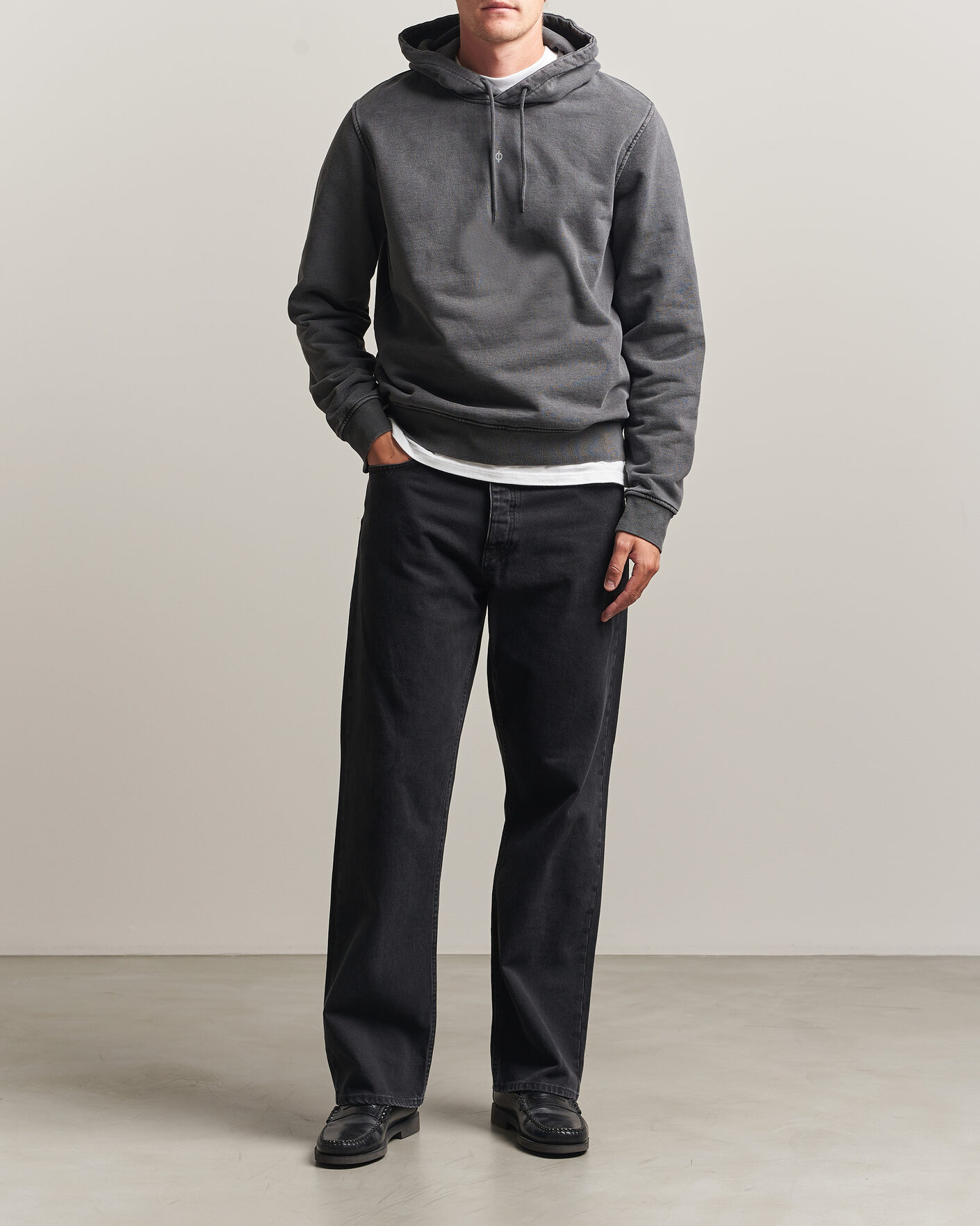 Uomini | Maglieria | Samsøe Samsøe | Ollie Washed Hoodie Black