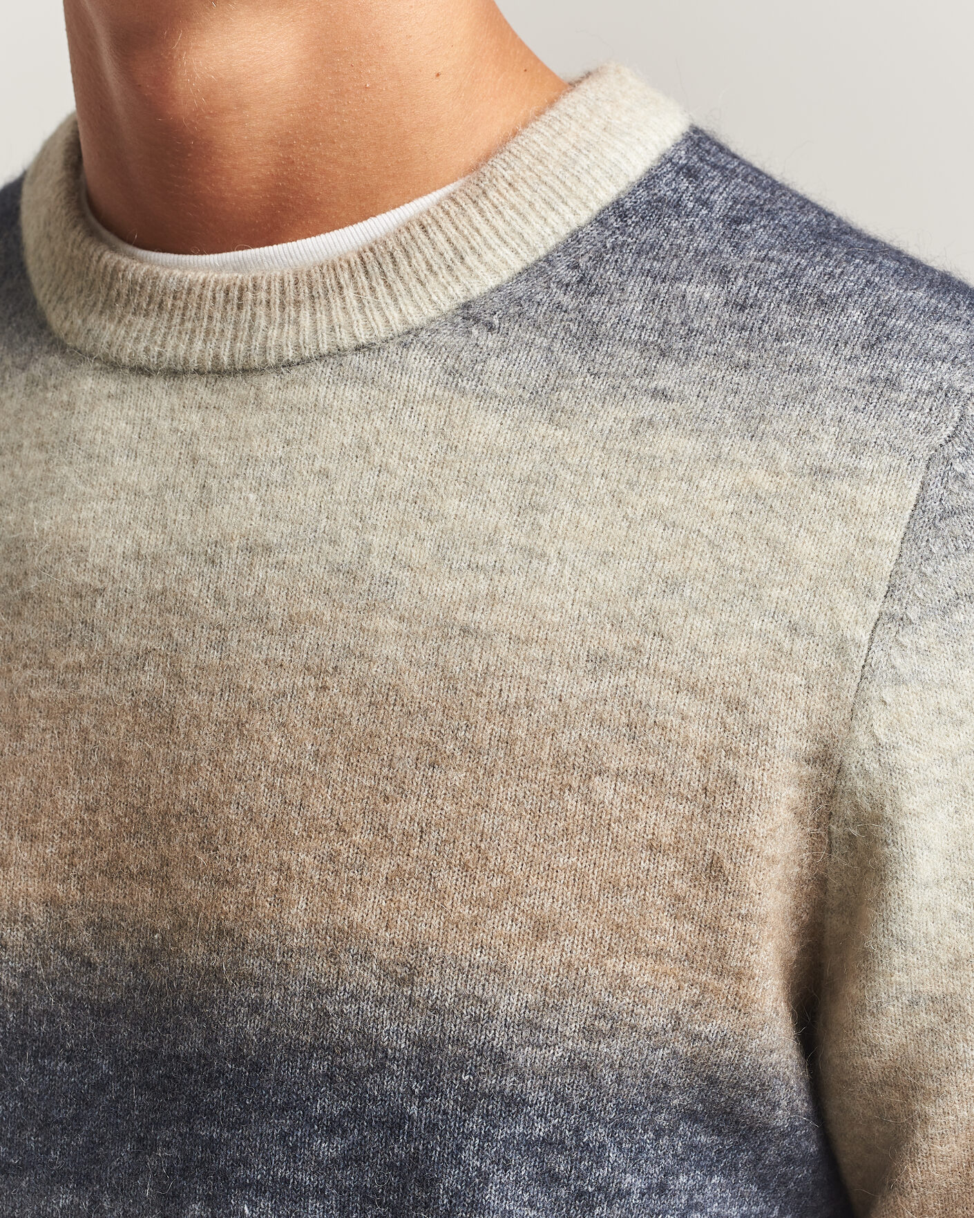 Uomini | Maglieria | Samsøe Samsøe | Aiden Wool/Alpaca Knitted Striped Sweater Multi