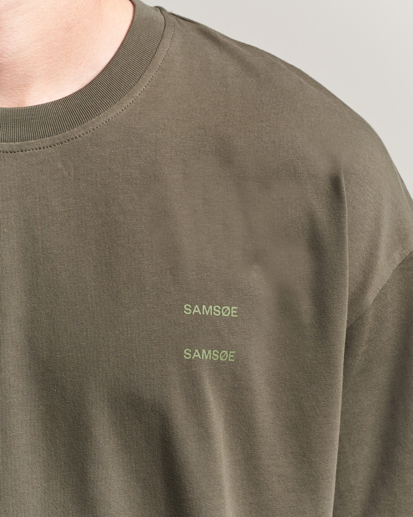 Uomini | T-shirt | Samsøe Samsøe | Joel Organic Cotton T-Shirt Forest Night