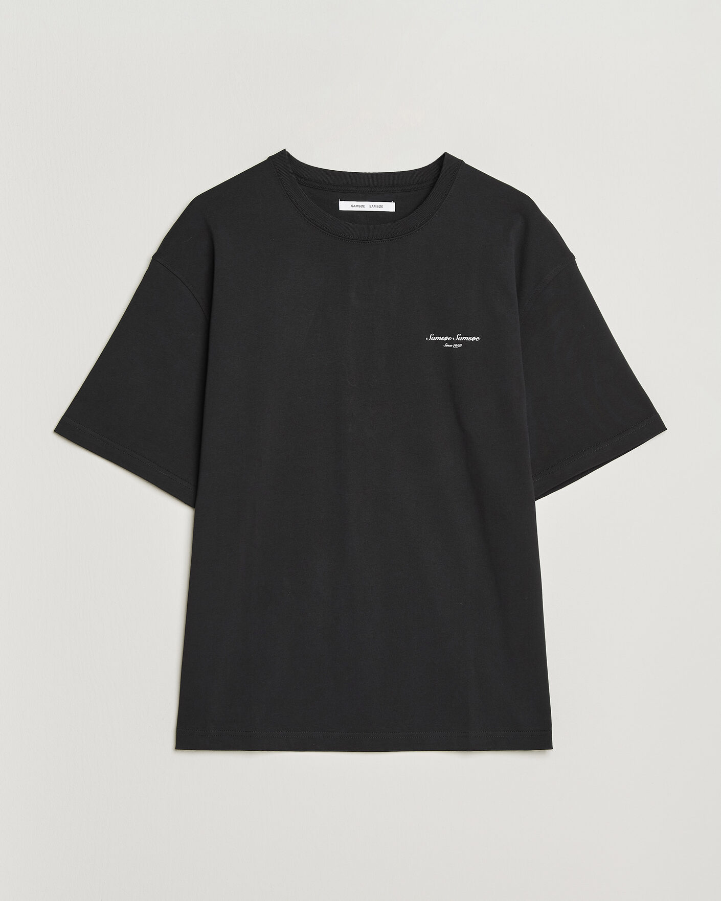 Uomini | T-shirt | Samsøe Samsøe | Uni Printed Crew Neck T-Shirt Black Building
