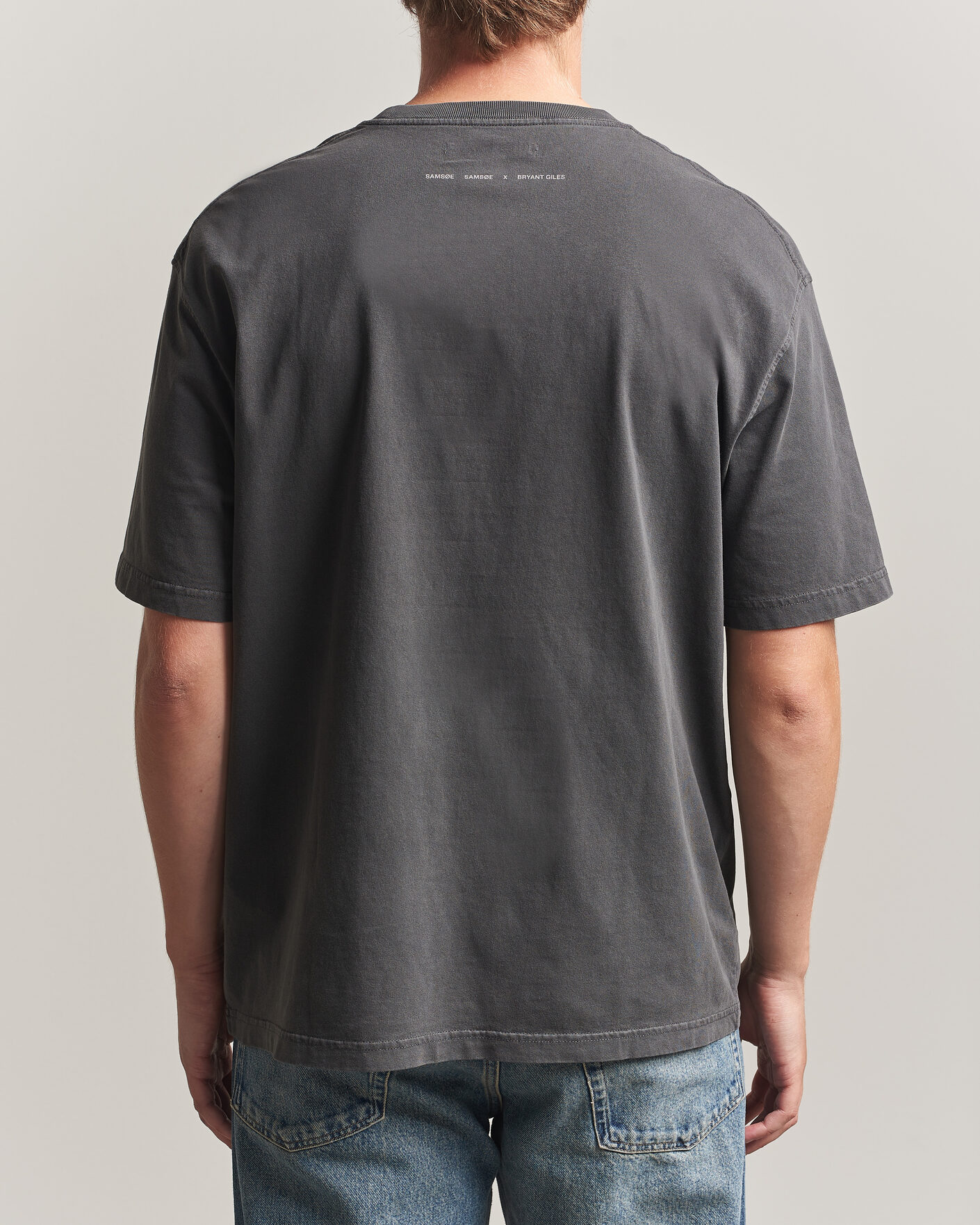 Uomini | T-shirt | Samsøe Samsøe | Giles Printed Crew Neck T-Shirt Black Lines