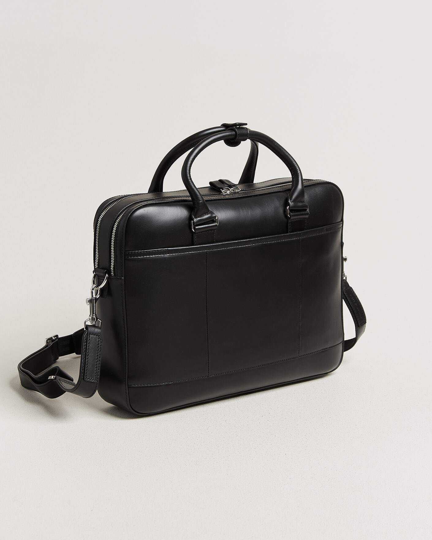 Uomini | Borse | Tiger of Sweden | Burin Smooth Leather Briefcase Black