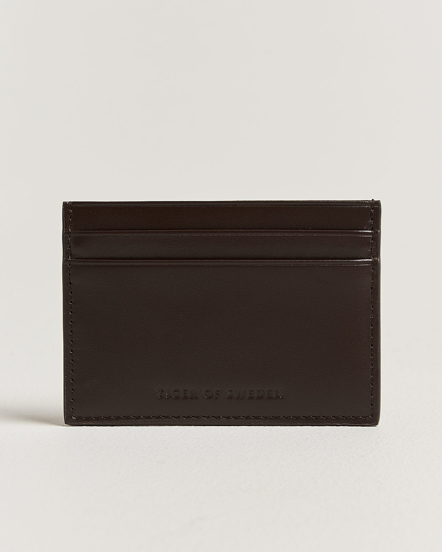Uomini | Portafogli | Tiger of Sweden | Wake Leather Card Holder Dark Brown
