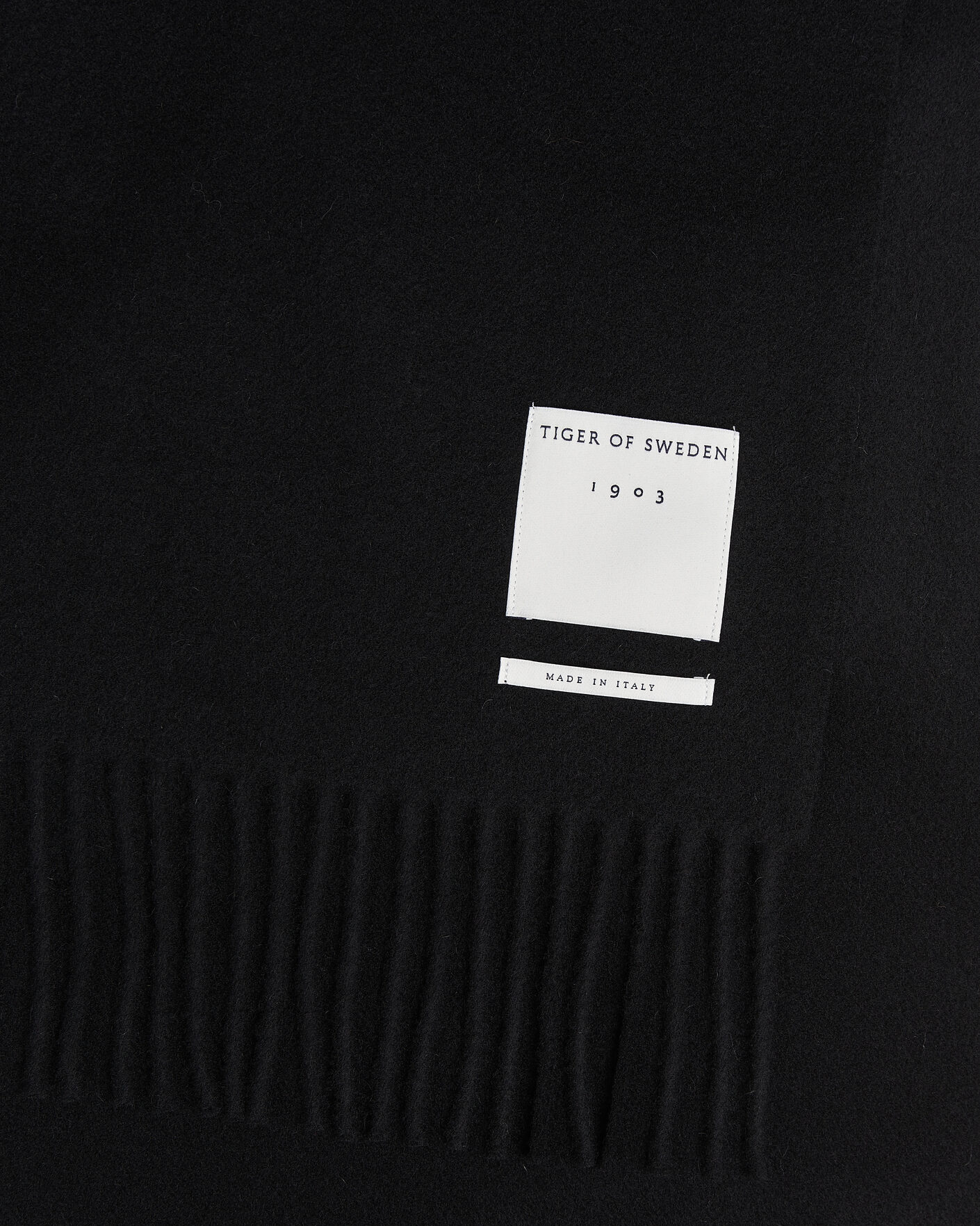 Uomini | Sciarpe | Tiger of Sweden | Sylan Wool Scarf Black