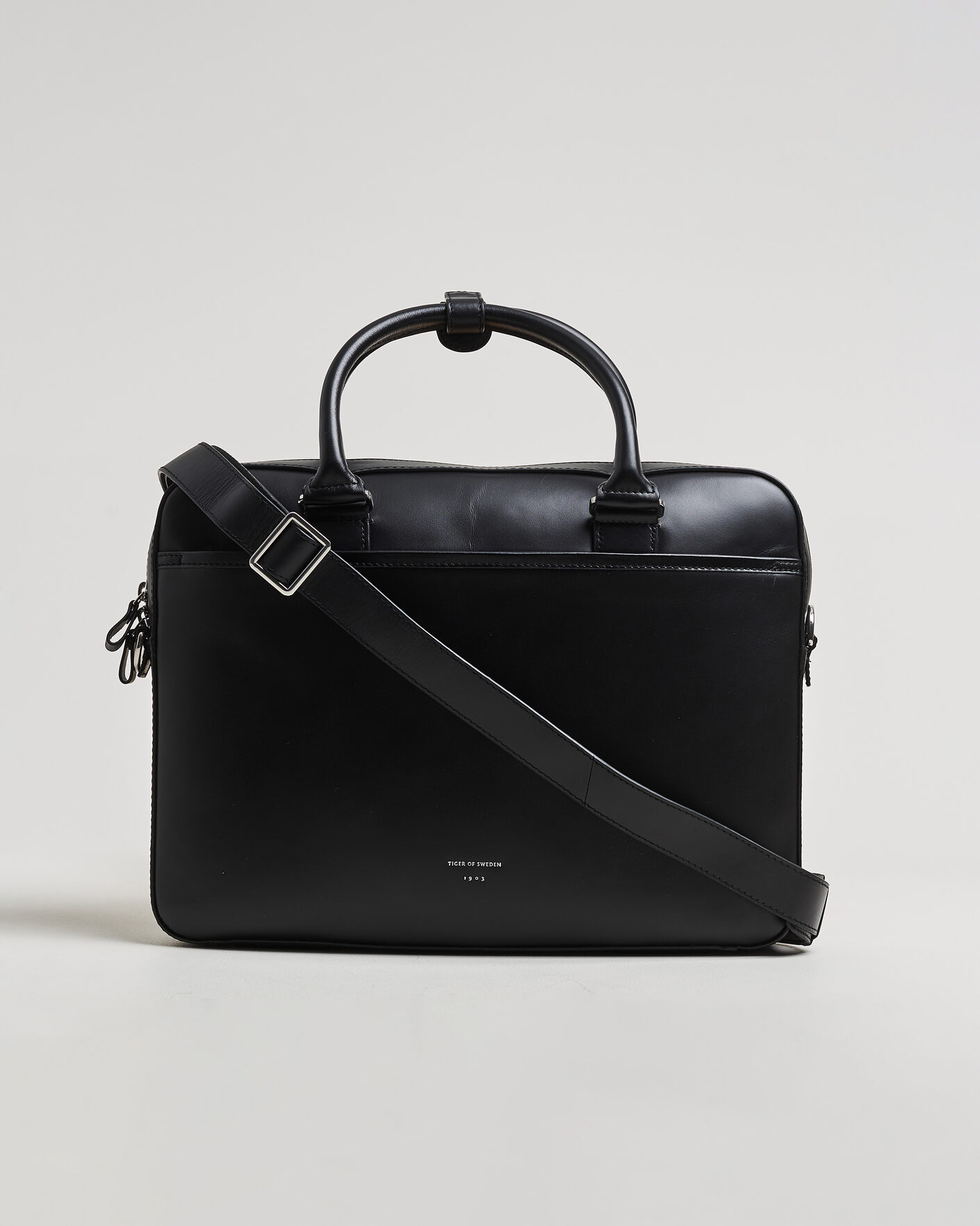 Uomini | Borse | Tiger of Sweden | Bosun Smooth Leather Briefcase Black