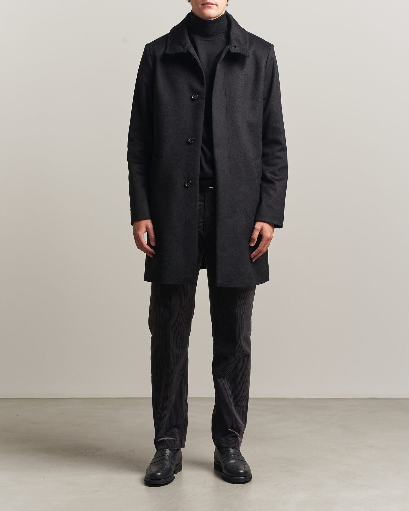 Uomini | Giacche | Tiger of Sweden | Aleric Wool/Cashmere Coat Black