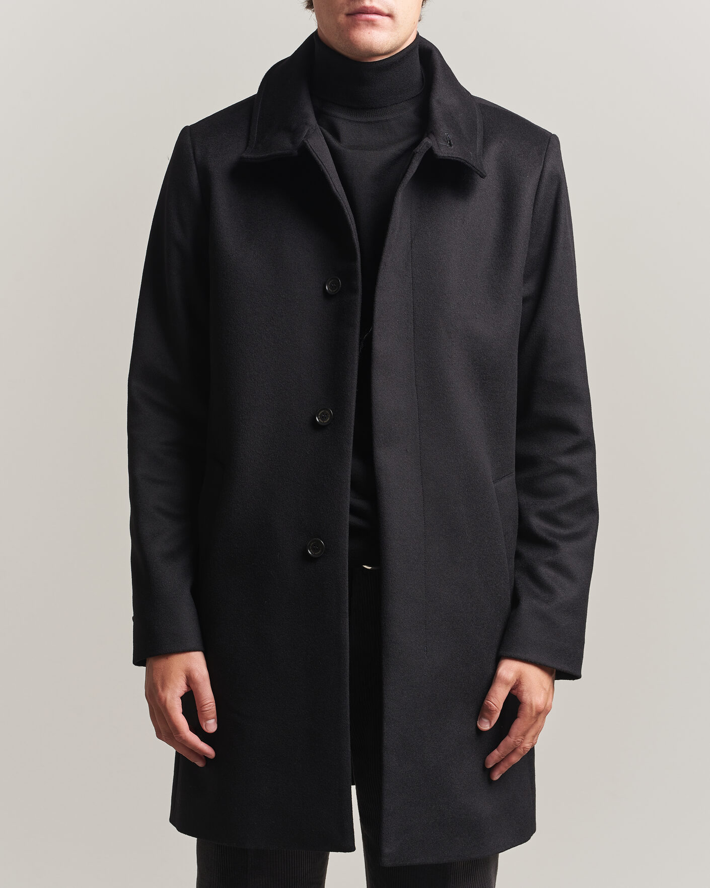 Uomini | Giacche | Tiger of Sweden | Aleric Wool/Cashmere Coat Black