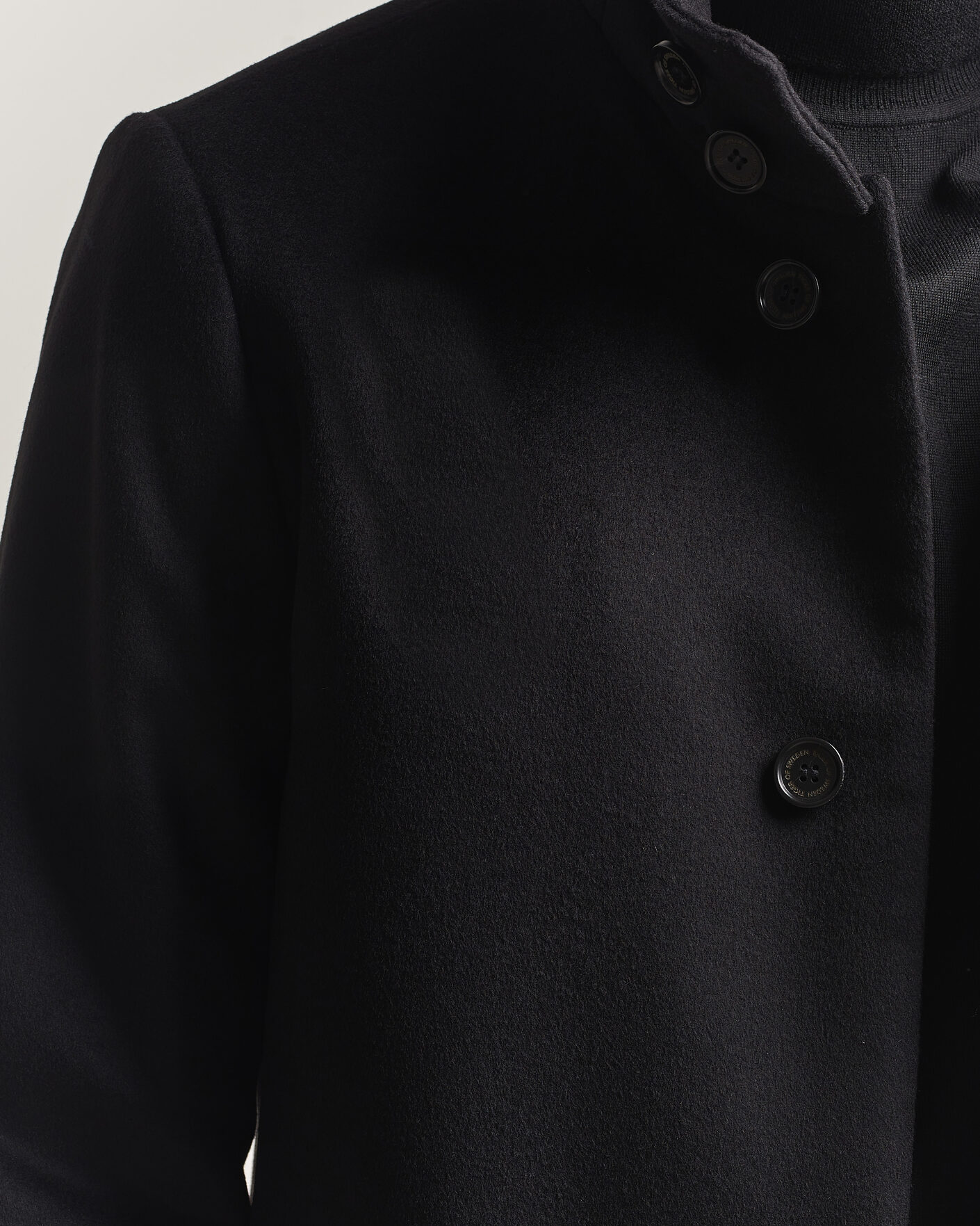 Uomini | Giacche | Tiger of Sweden | Aleric Wool/Cashmere Coat Black