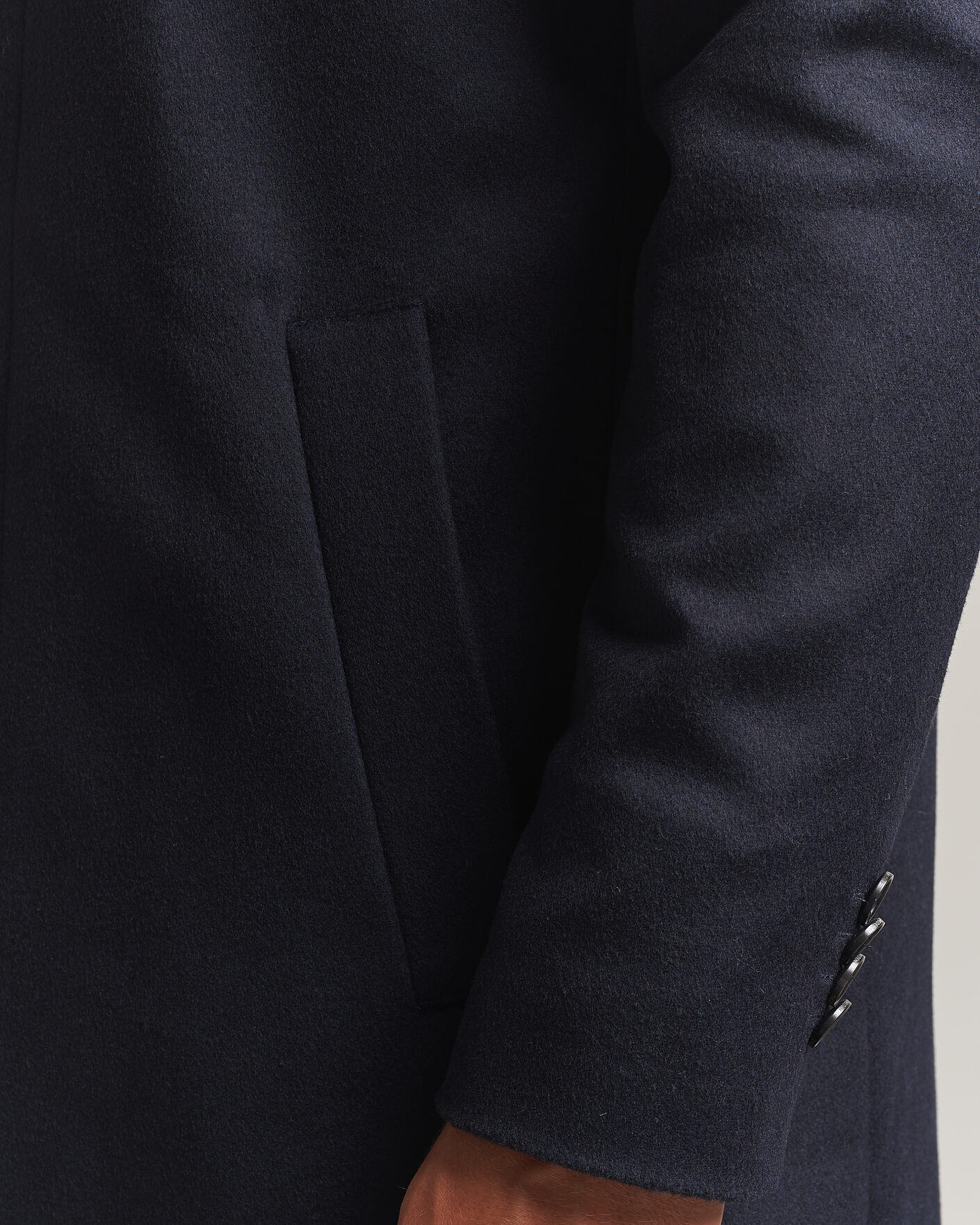Uomini | Giacche | Tiger of Sweden | Aleric Wool/Cashmere Coat Light Ink