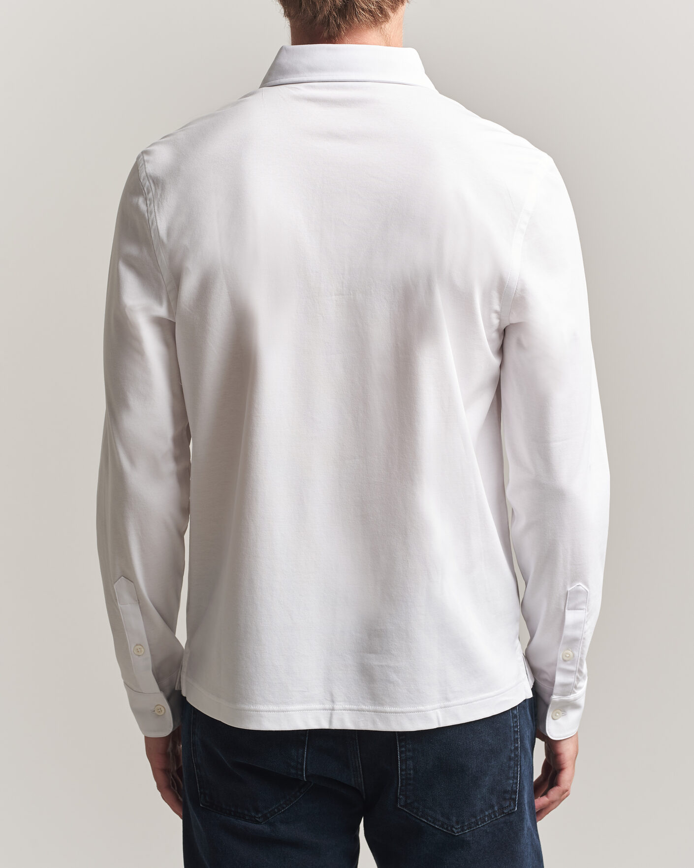 Uomini | Polo | Tiger of Sweden | Tanner Mercerized Cotton Polo Pure White