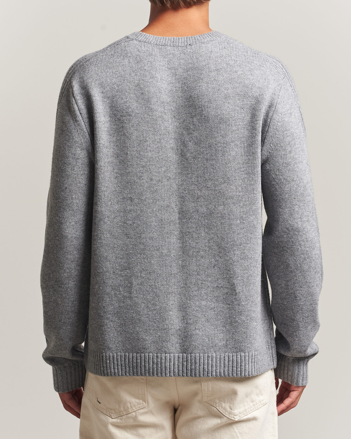 Uomini | Maglieria | Tiger of Sweden | Wilfred Wool/Cashmere Sweater Light Grey Melange