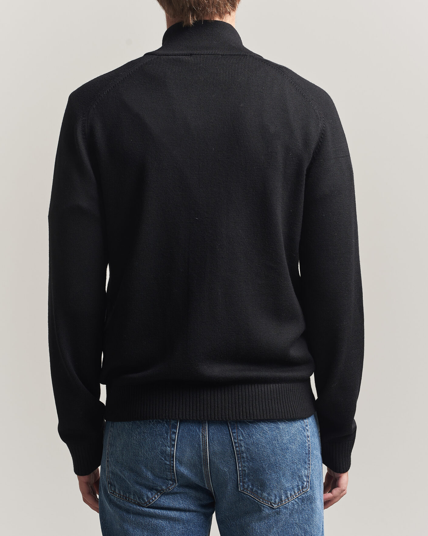 Uomini | Maglieria | Tiger of Sweden | Cassian Wool Full Zip Black