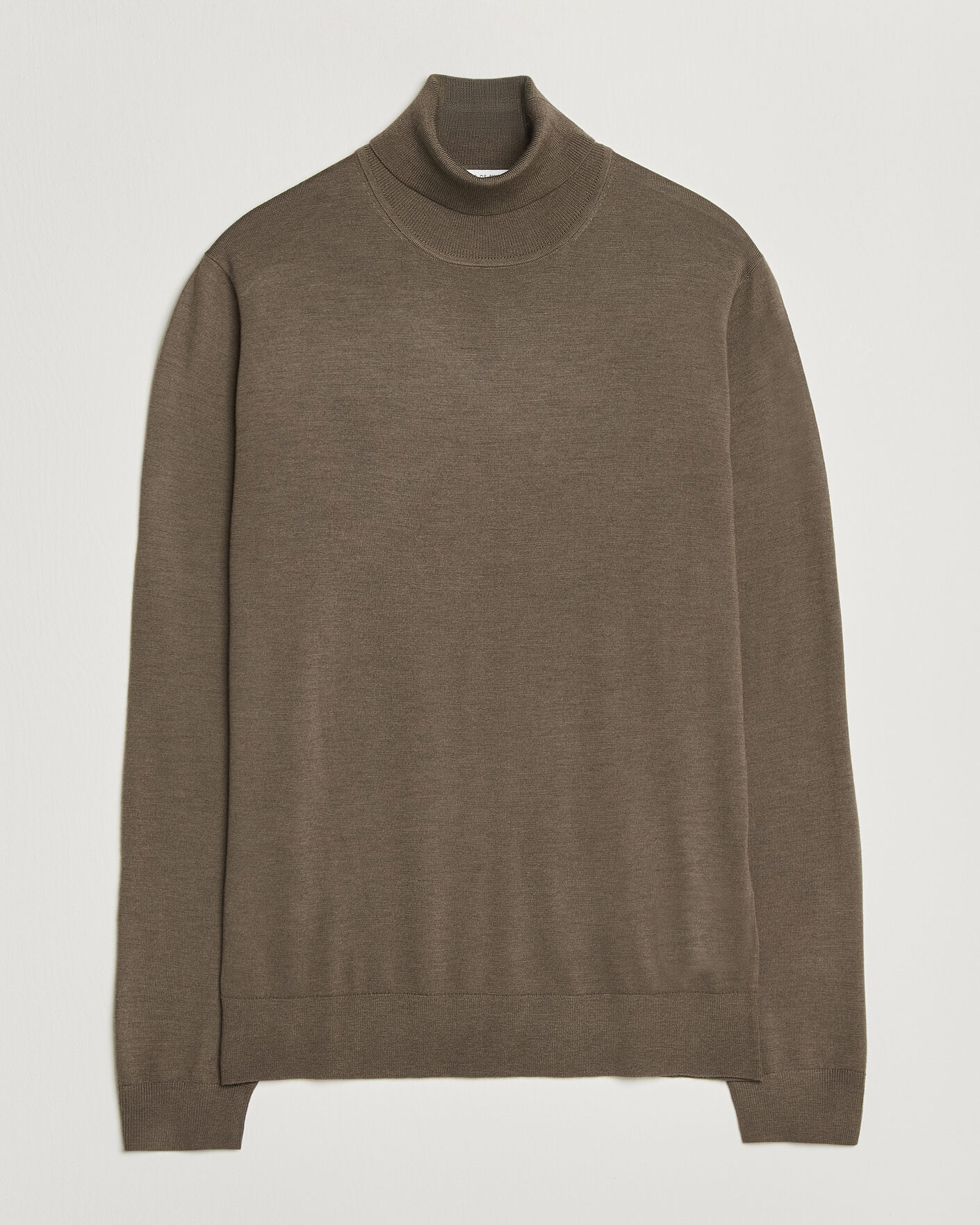 Uomini | Maglieria | Tiger of Sweden | Nevile Extra Fine Merino Polo Aged Timber