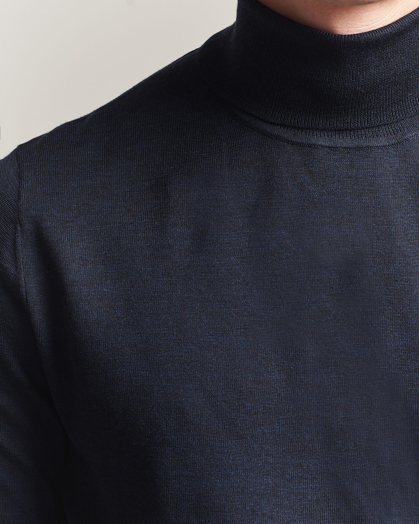 Uomini | Maglieria | Tiger of Sweden | Nevile Extra Fine Merino Polo Light Ink