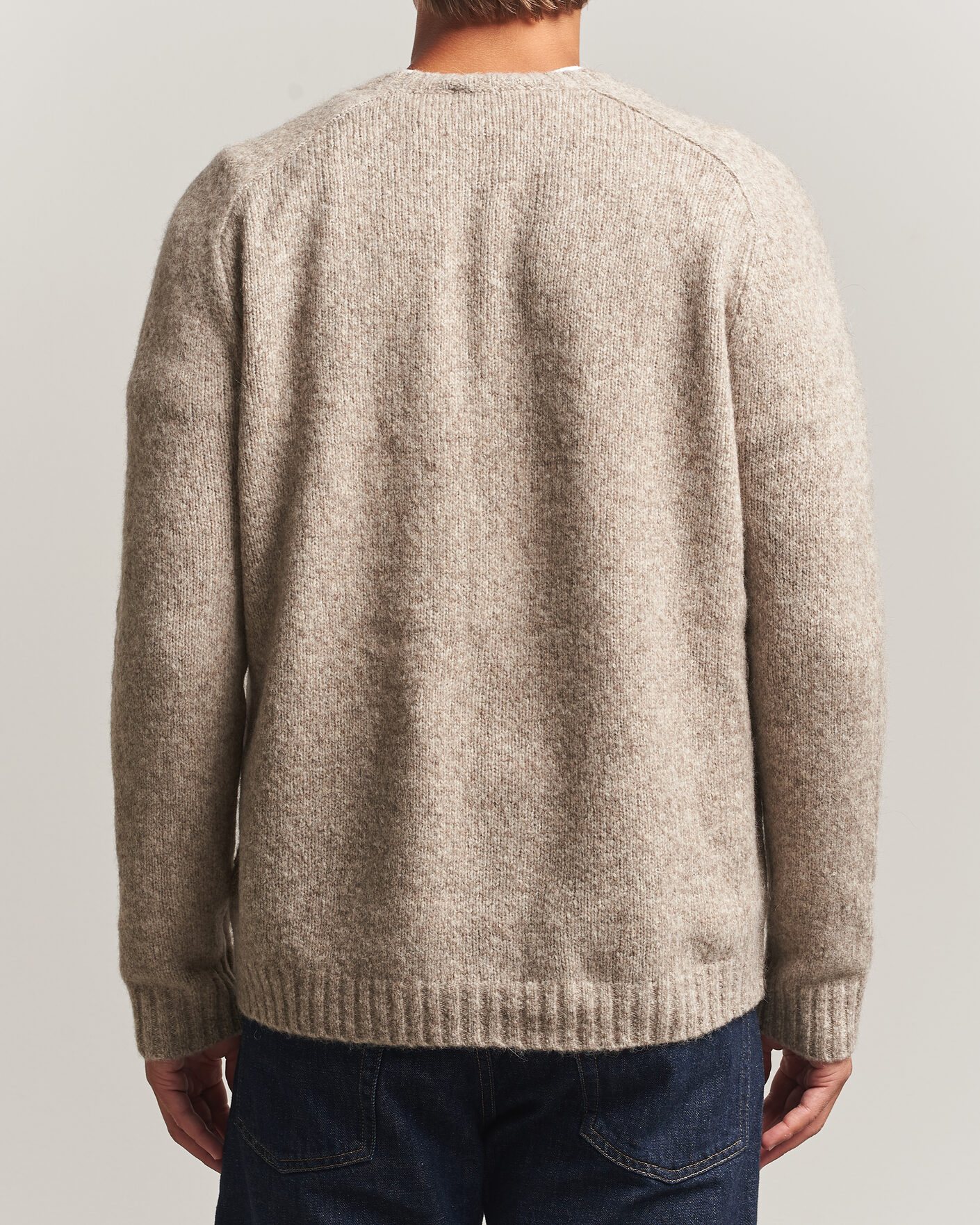 Uomini | Maglieria | Tiger of Sweden | Adryan Yak/Alpaca Knitted Sweater Stone Melange