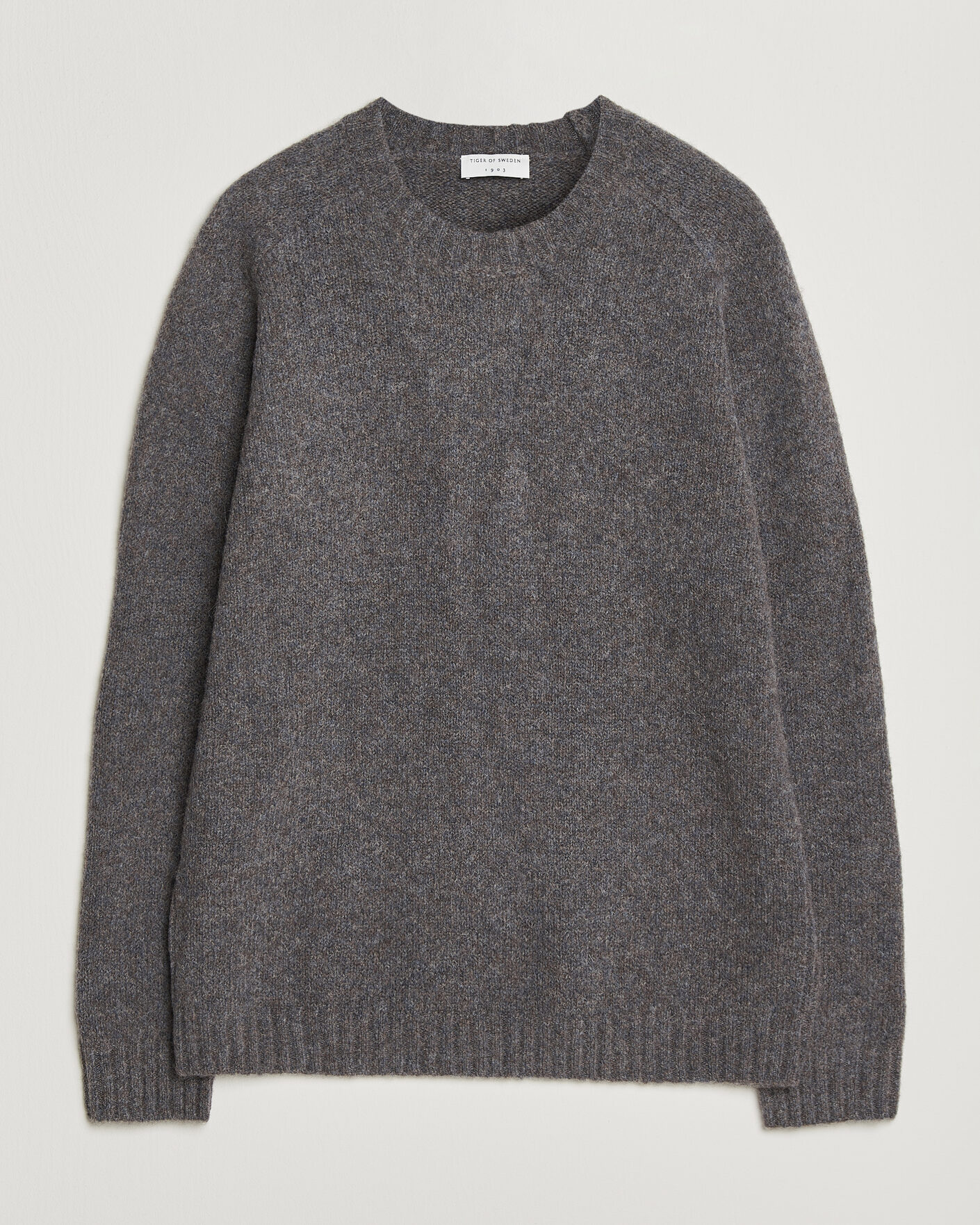 Uomini | Maglieria | Tiger of Sweden | Adryan Yak/Alpaca Knitted Sweater Grey Melange