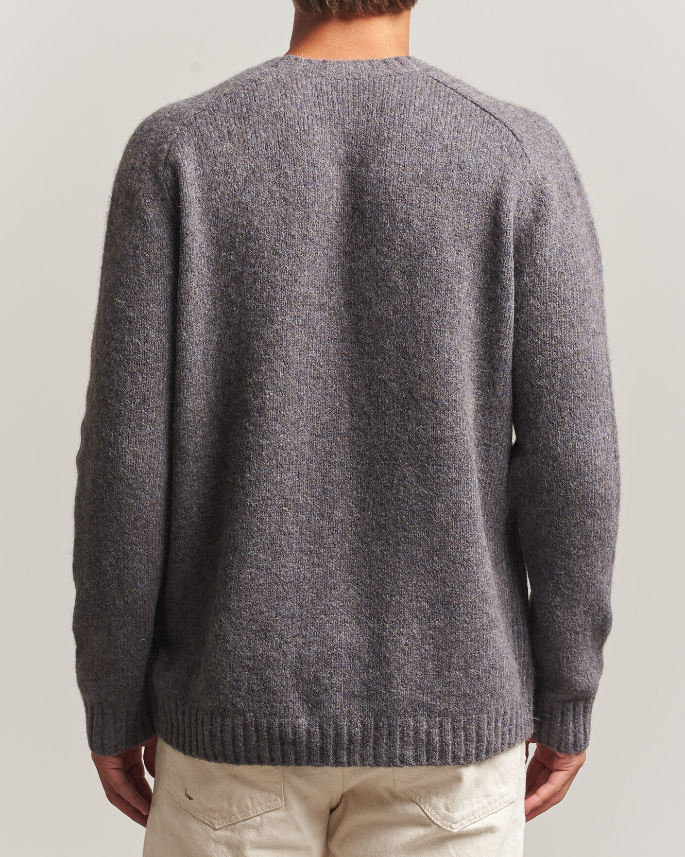 Uomini | Maglieria | Tiger of Sweden | Adryan Yak/Alpaca Knitted Sweater Grey Melange