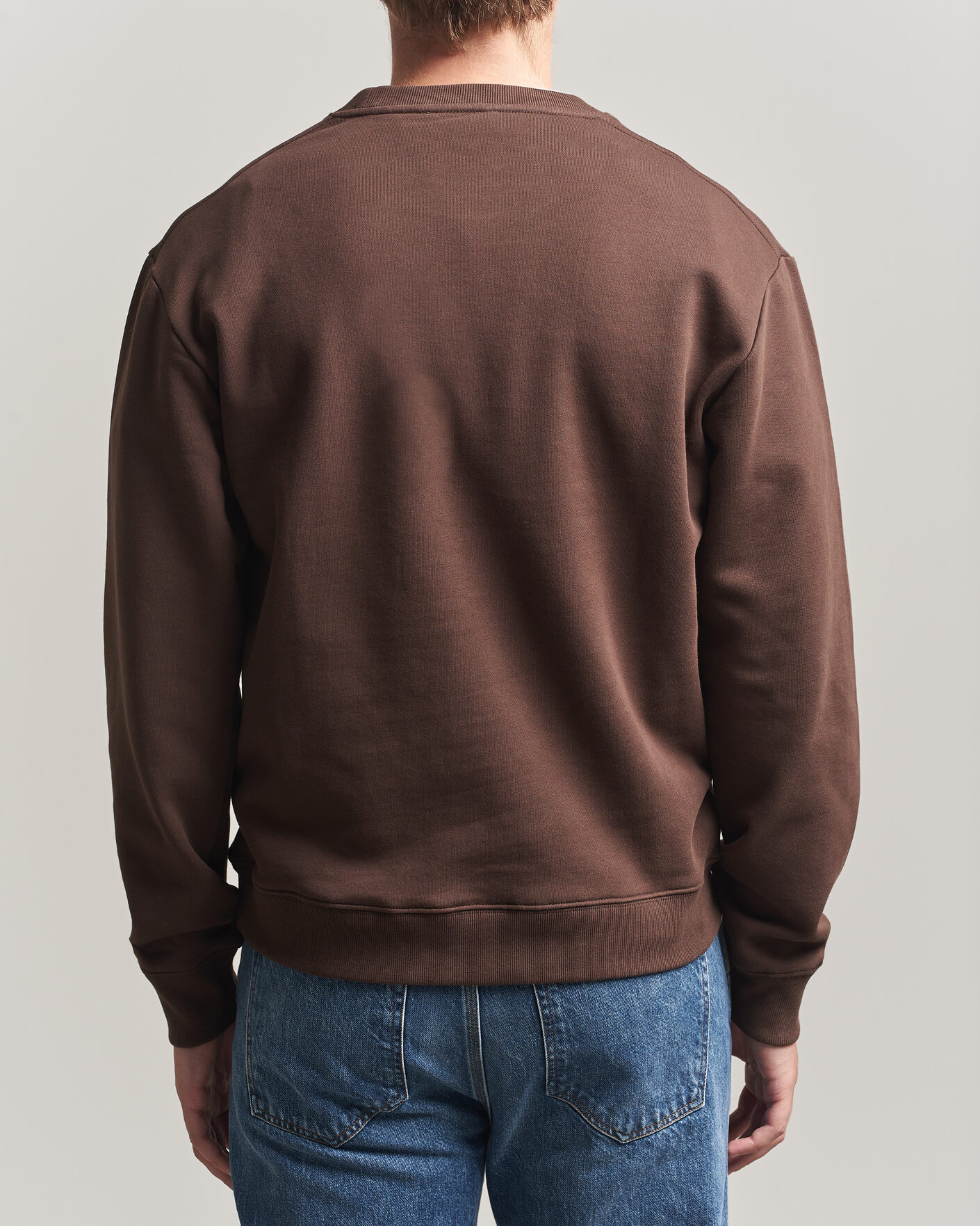 Uomini | Maglieria | Tiger of Sweden | Emerson Crew Neck Sweatshirt Dark Mahogany