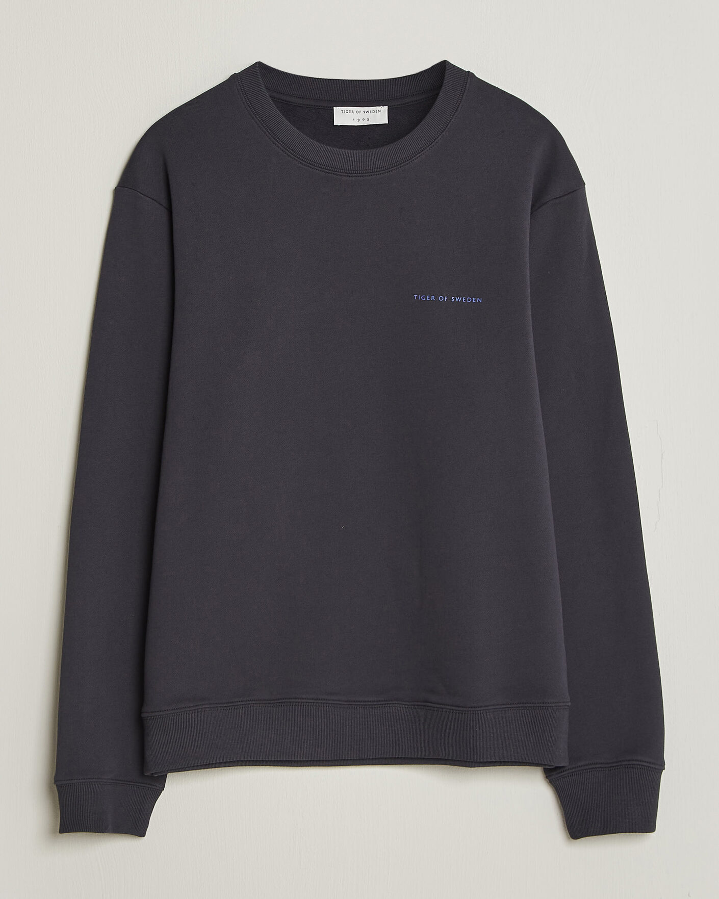 Uomini | Maglieria | Tiger of Sweden | Emerson Crew Neck Sweatshirt Light Ink