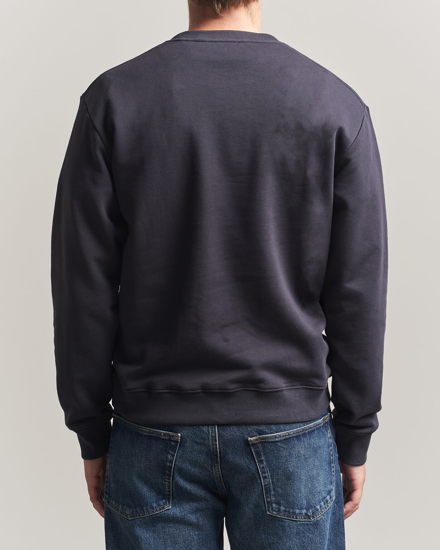 Uomini | Maglieria | Tiger of Sweden | Emerson Crew Neck Sweatshirt Light Ink