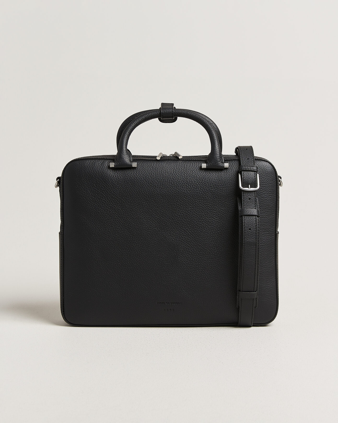 Uomini | Borse | Tiger of Sweden | Valise Grained Leather Briefcase Black
