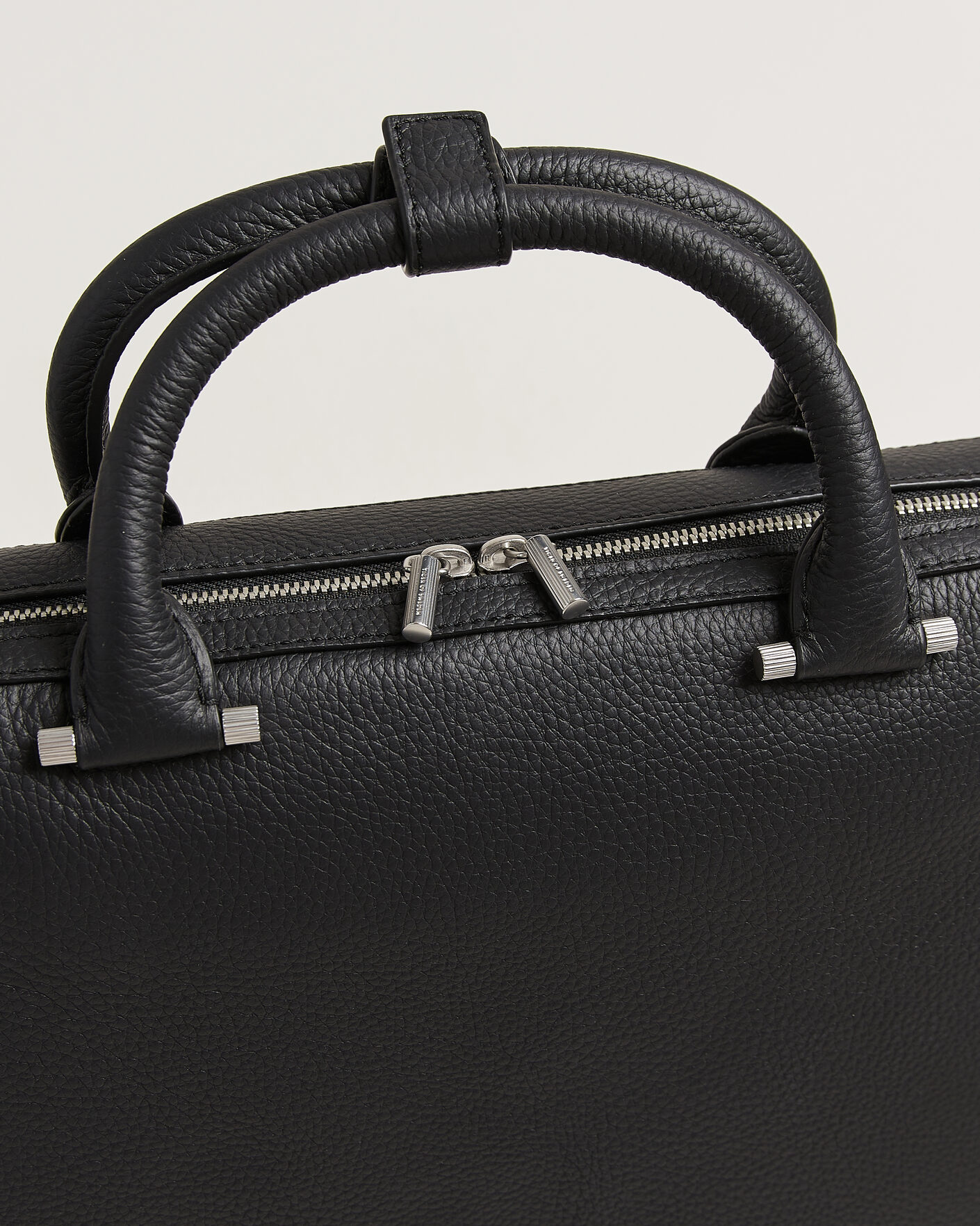 Uomini | Borse | Tiger of Sweden | Valise Grained Leather Briefcase Black