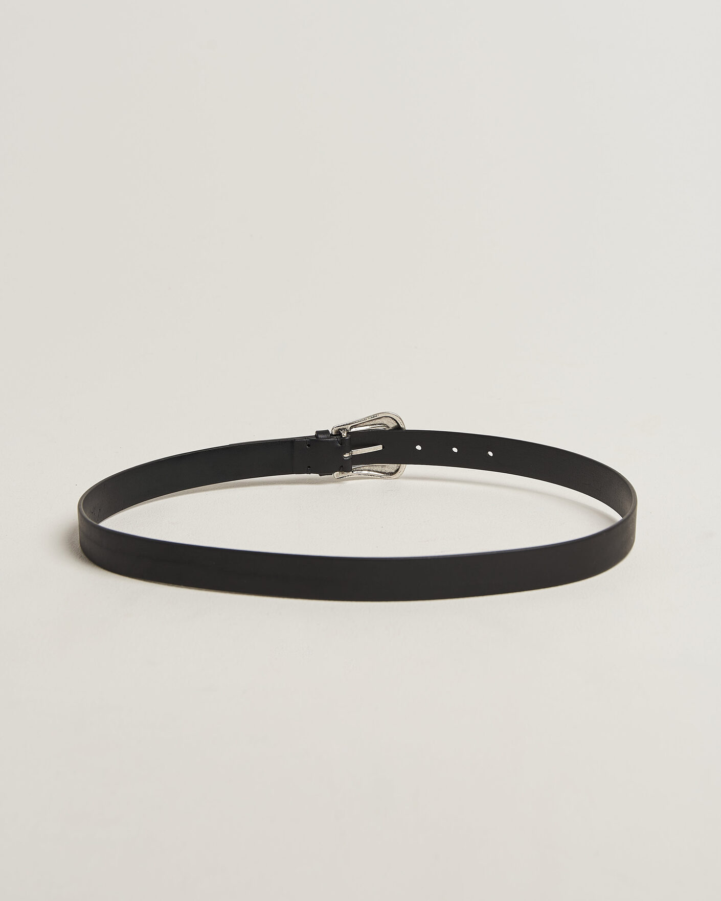 Uomini | Cinture | Tiger of Sweden | Ecus Leather Western Belt Black